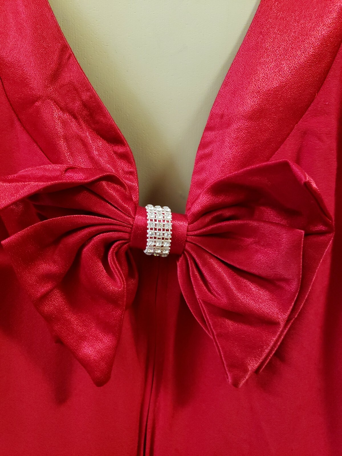 Sue Brett Collection Women’s Vintage 50’s Rare Dress SIZE 6 Red Short Slv #C6