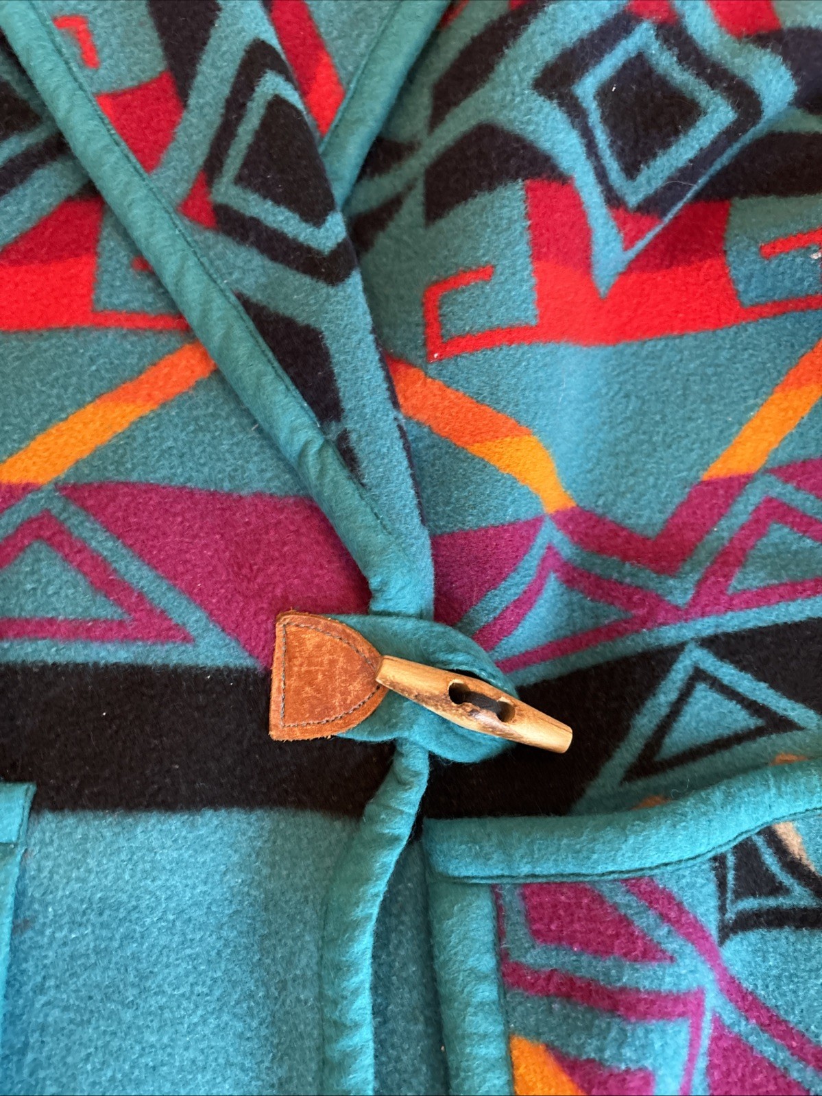 65 VINTAGE PENDLETON BEAVER STATE AZTEC SOUTHWEST Blanket JACKET Yellowstone