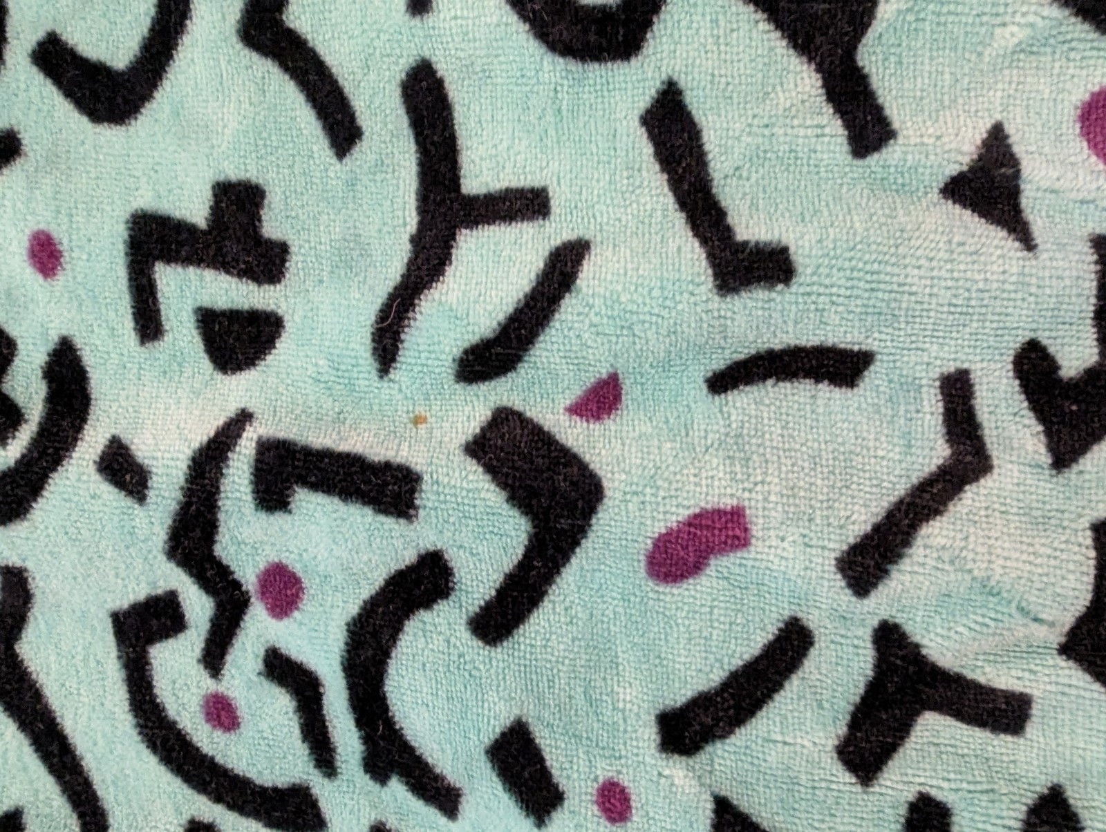 Vintage Abstract 80’s Teal Pullover Women’s Large