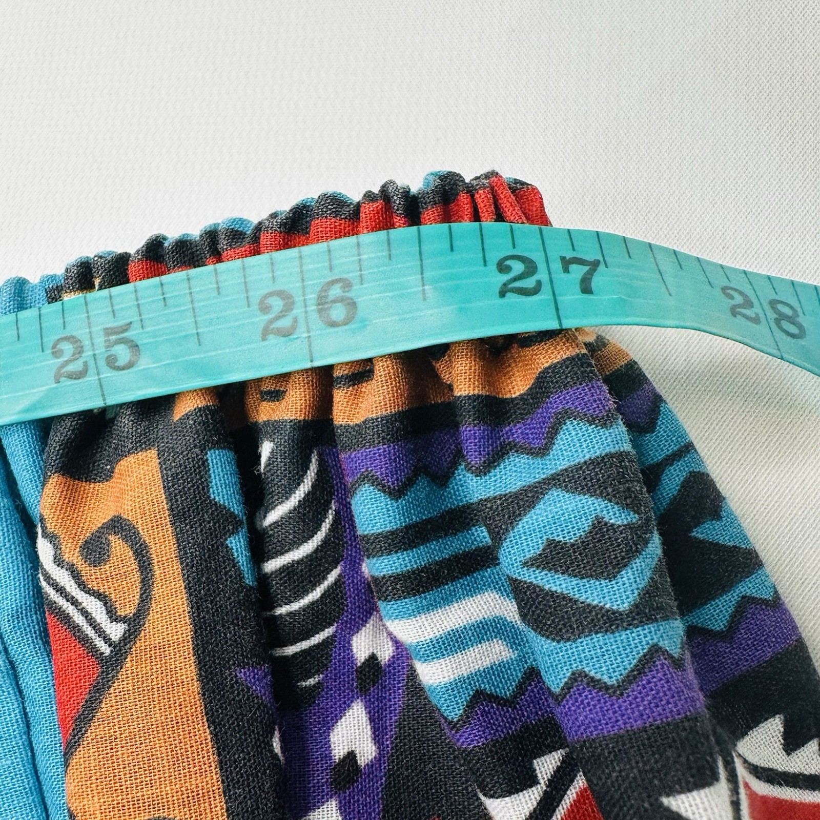 Handmade OOAK VTG Native American Bandana Circle Skirt Elastic Waistband, OS