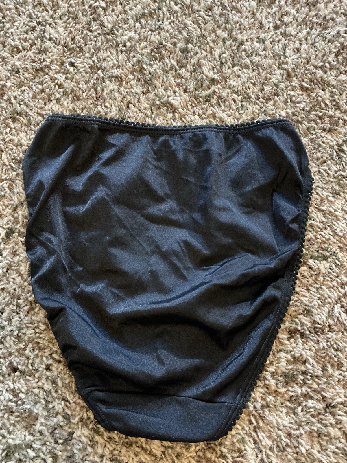 Vintage Warners Lace Passion Panties Size 7 Black