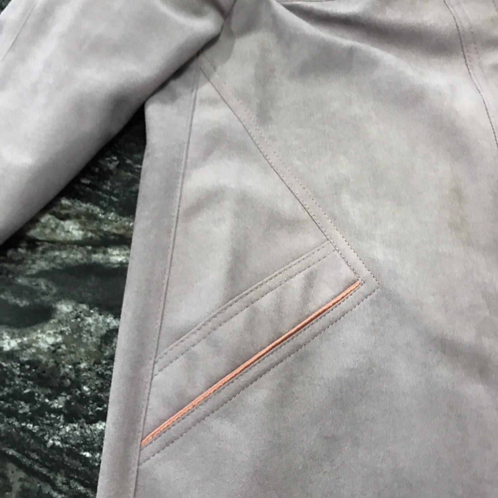 1960s Mod Coat Jacket Soft Gray Purple Forecaster Of Boston Rain Trench 7/8