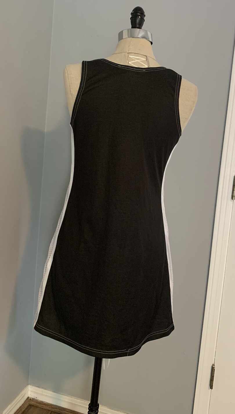 Vintage 90s Raver Dress Light Reflective Cyber Goth Club Kid Mod Futuristic