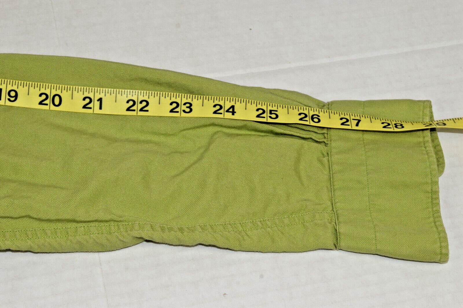 Vintage Shirt The Gabey IVYS Size 10 XS/S 50s Avocado Green Cotton Made USA