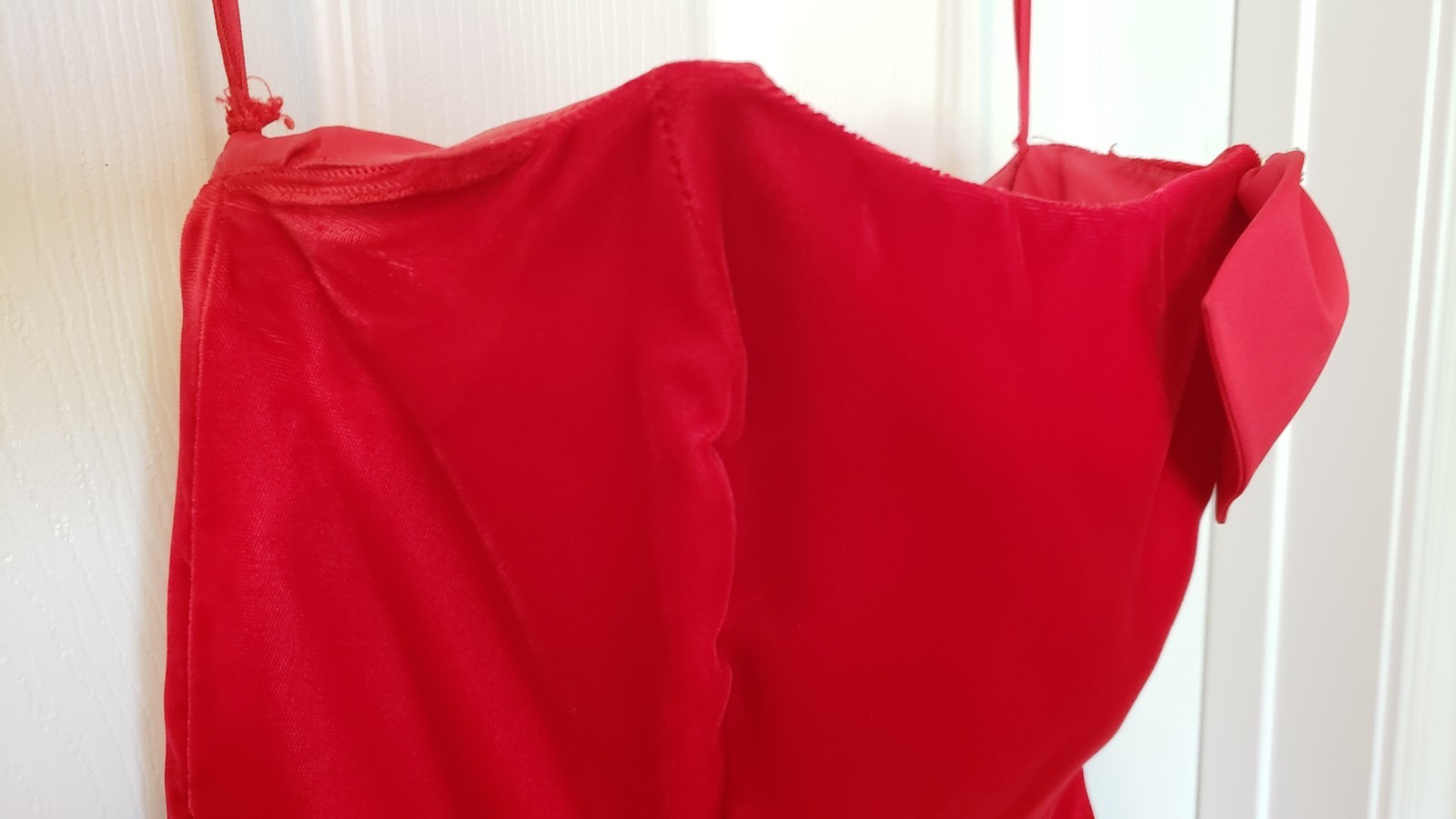 Vintage VTG Int Ladies Garment Workers Union Dress Red Prom Dance Wedding 9 USA