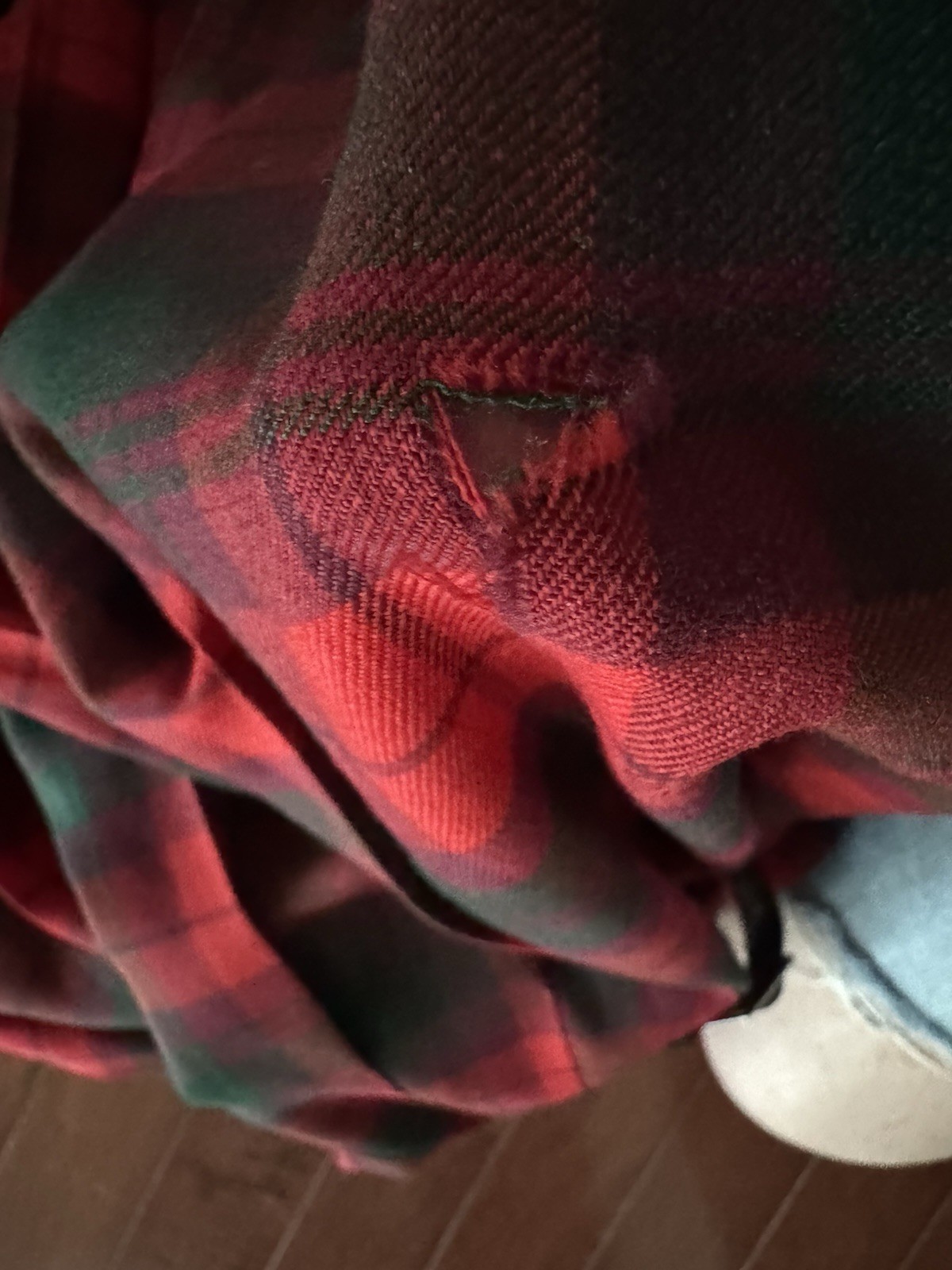 Vintage Florence Walsh Red Green Plaid Kilt Scottish Skirt No Size READ