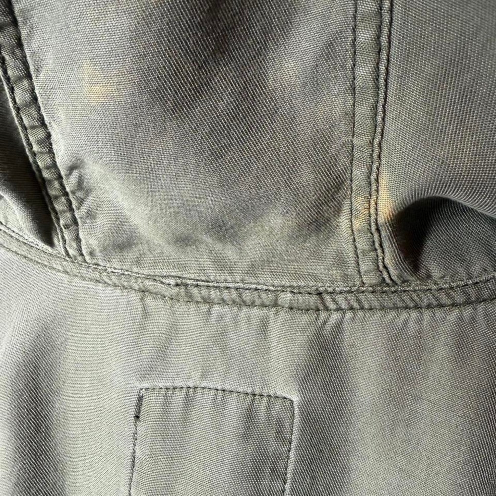 Abercrombie & Fitch zip-up hooded jacket chore fisherman vintage y2k green SMALL