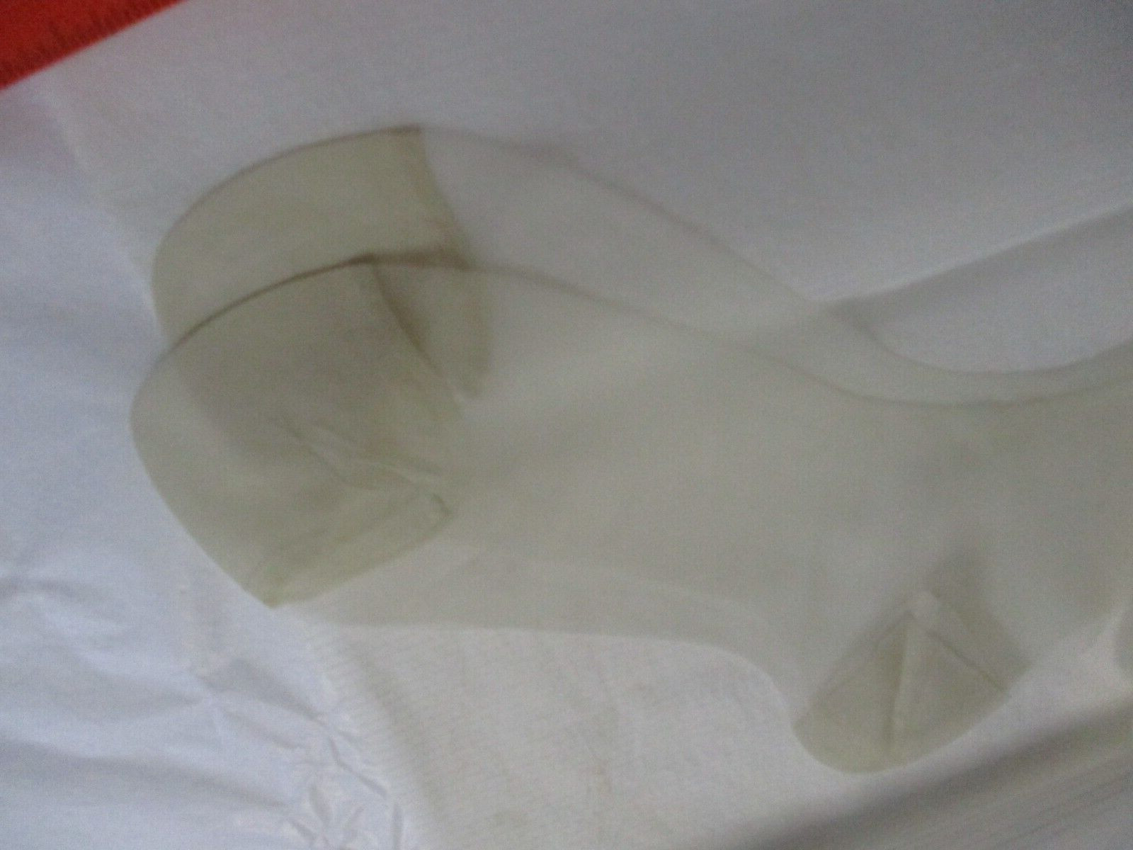 1 PR VINTAGE PAGEANT RHT MICRO MESH SHEER SHINY NYLON STOCKINGS 9 1/2 LONG WHITE