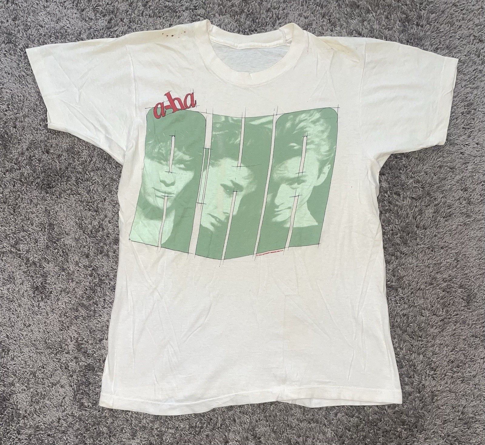 Vintage A-ha Original Concert T-Shirt – Hunting High & Low 1986-87 World Tour