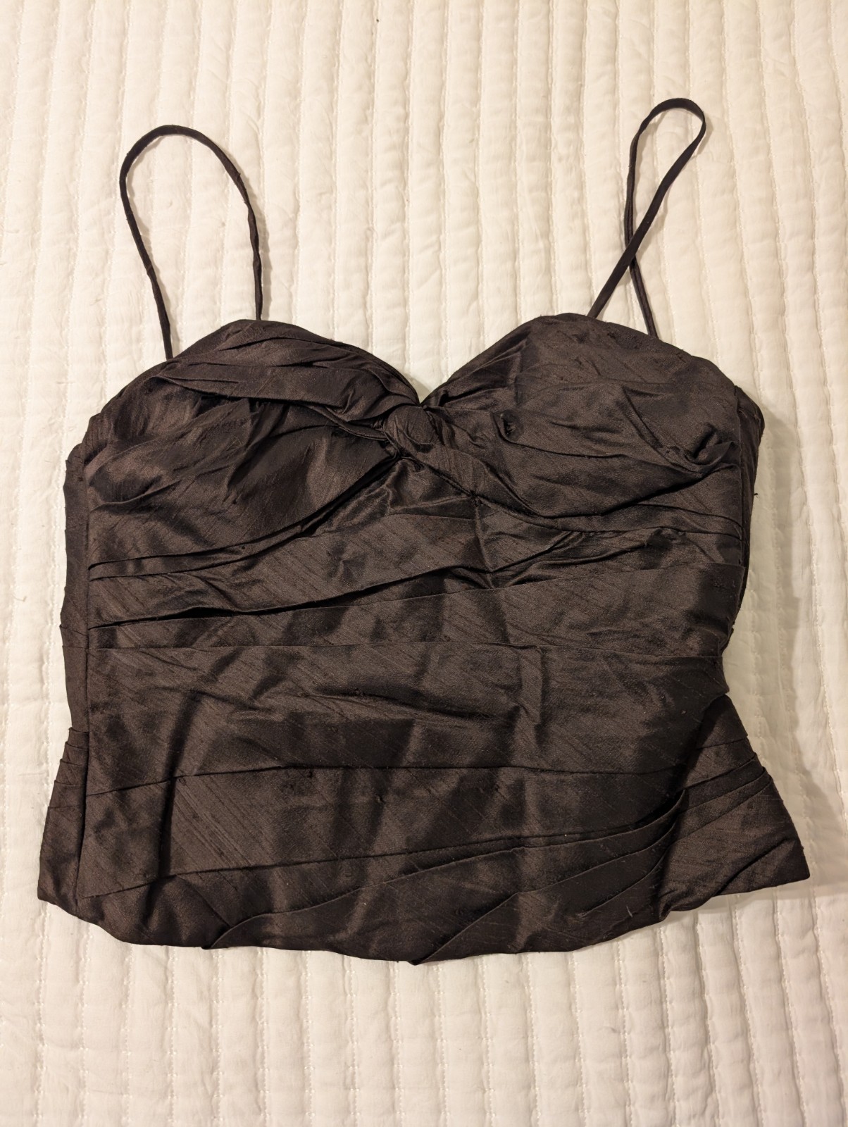Vintage Watters & Watters Brown Two Piece 100% Silk Women’s Formal Dress