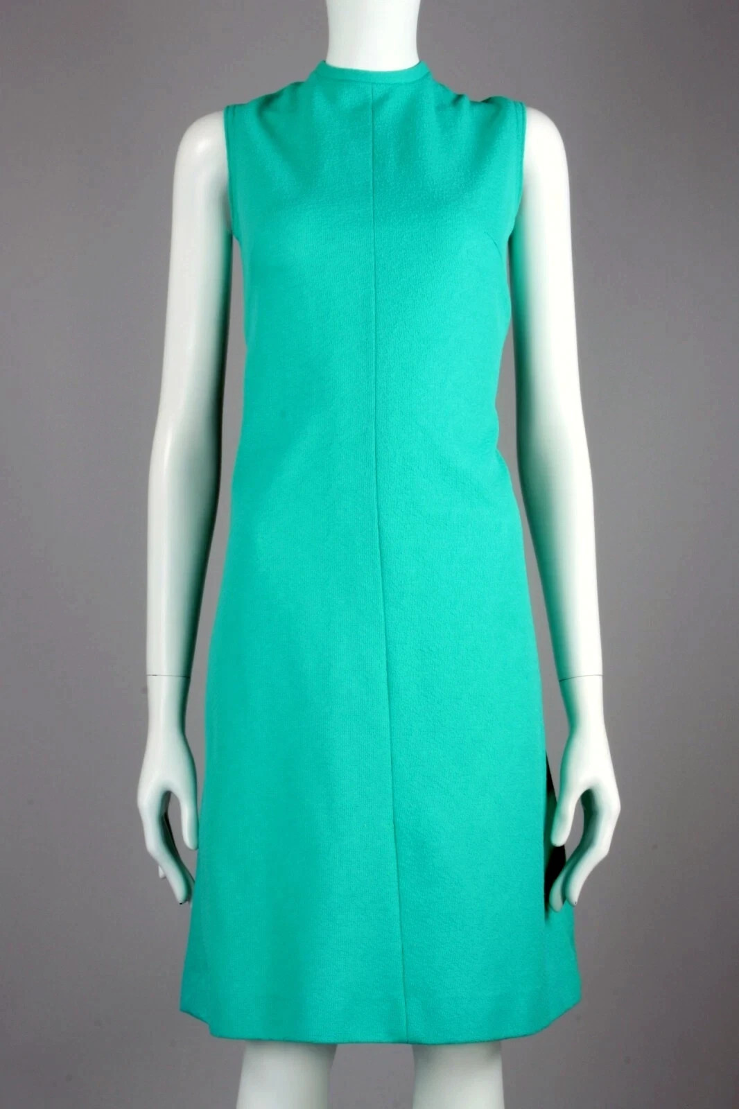 M Vintage 1960s Montgomery Ward Turquoise Dress + Jacket Set Mid Century MCM 60s