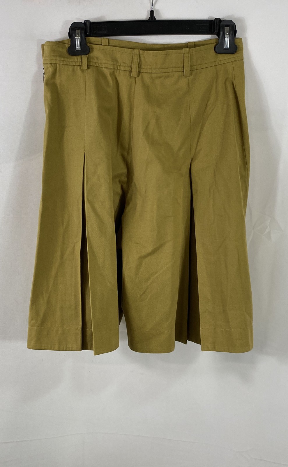 Vintage 90s Yves Saint Laurent Rive Gauche Citron Yellow Culotte Shorts Sz 42