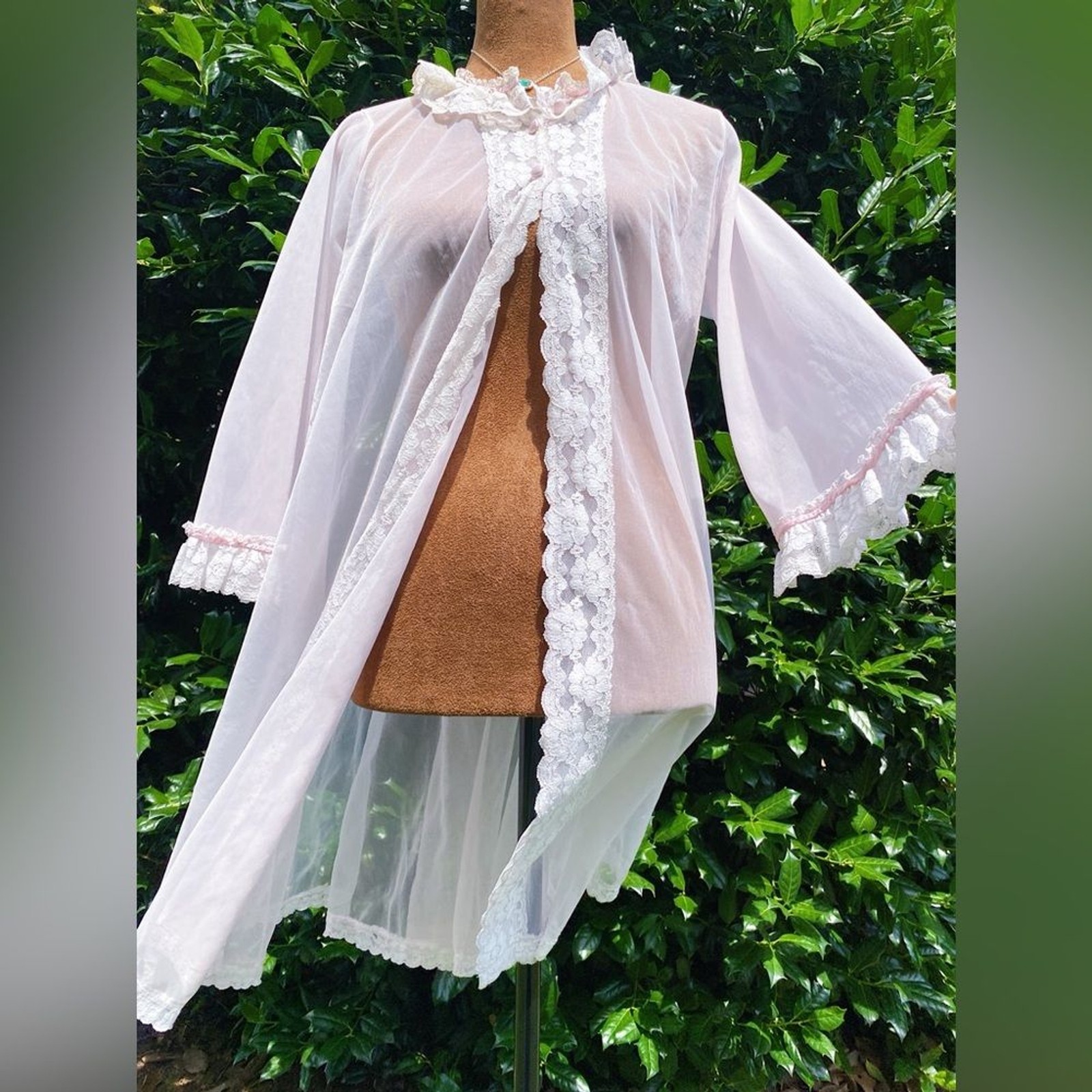 Vintage Festival Sabrina Carpenter Victorian Coquette Ruffle Lingerie Robe