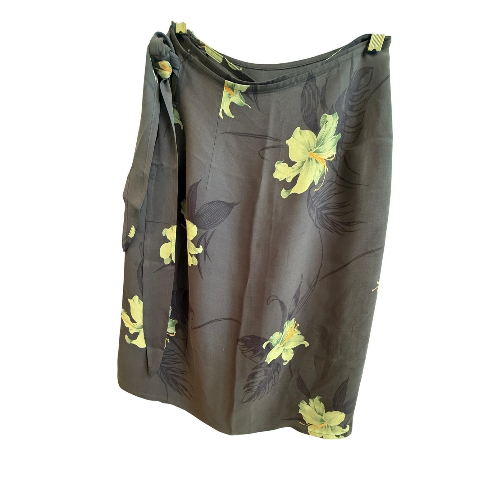 VTG Tommy Bahama 100% Silk Hibiscus Full Wrap S-XS Cruise Resort Beachy
