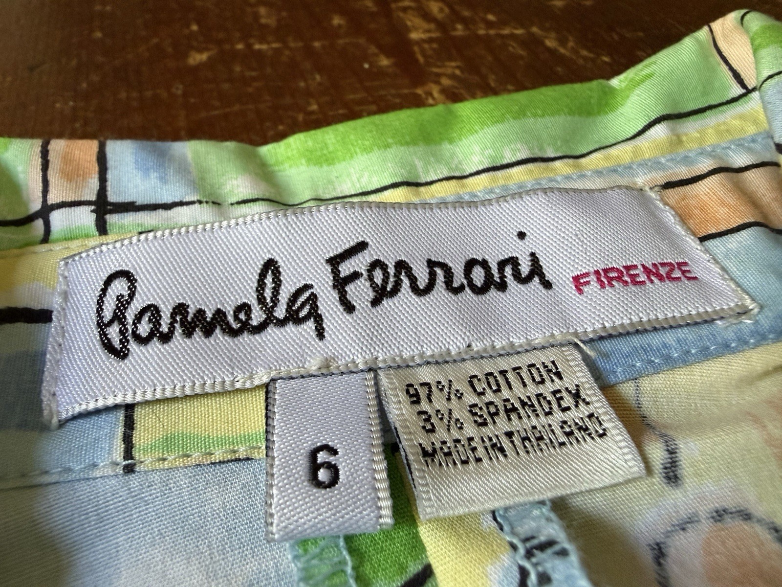 Pamela Ferrari Firenze Sleeveless Vintage Golf Dress Button Down W/ Waist Belt