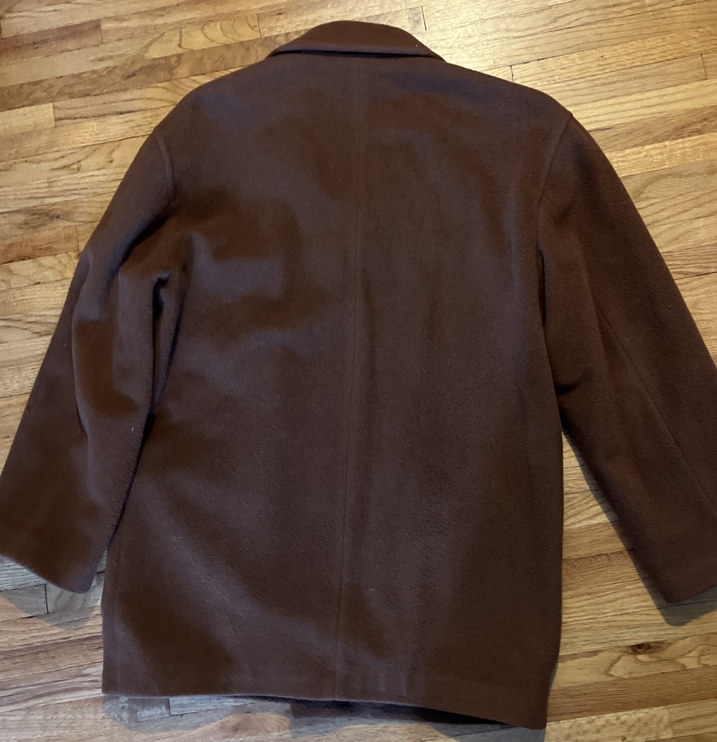 Vintage Millennium Collection Alpaca Wool Coat Jacket Brown Taupe Made In Italy