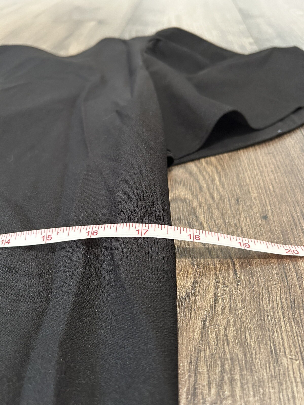 T F Vintage made in USA Black tiered Knee Length Dress Size 8P 80s 90s Sheer