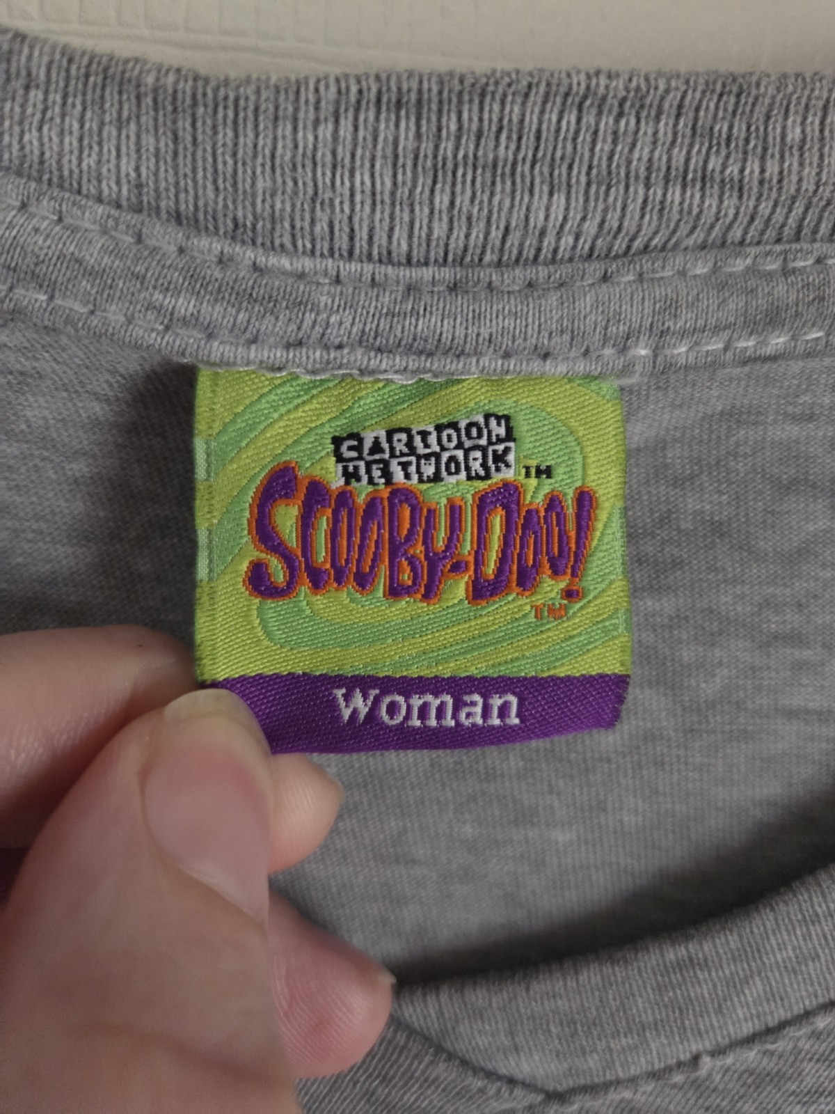 Vintage Cartoon Network Scooby-Doo Woman Double-sided Gray Graphic Top Size 2X