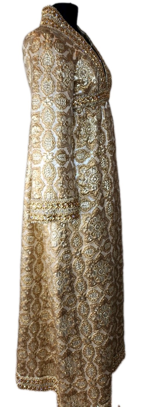 1960s VINTAGE One of a Kind GEOFFREY BEENE Las Vegas Dress Gown NANCY SINATRA