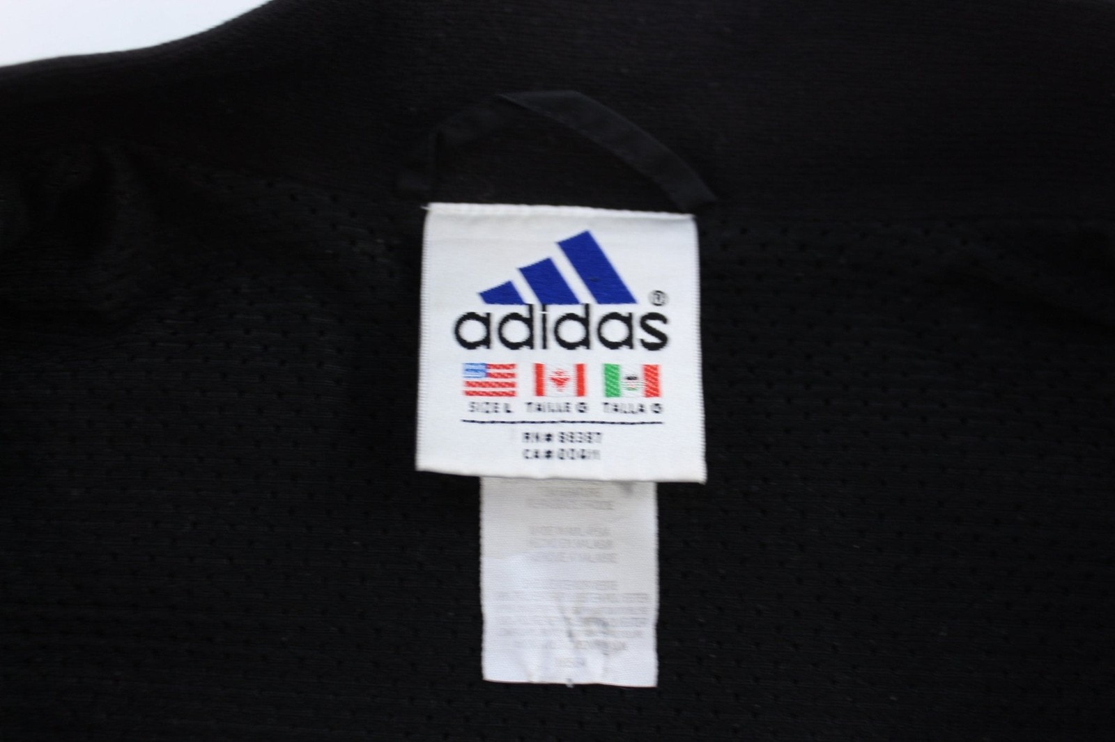 Adidas Embroidered Logo Grey & Black Striped Zip Up Jacket