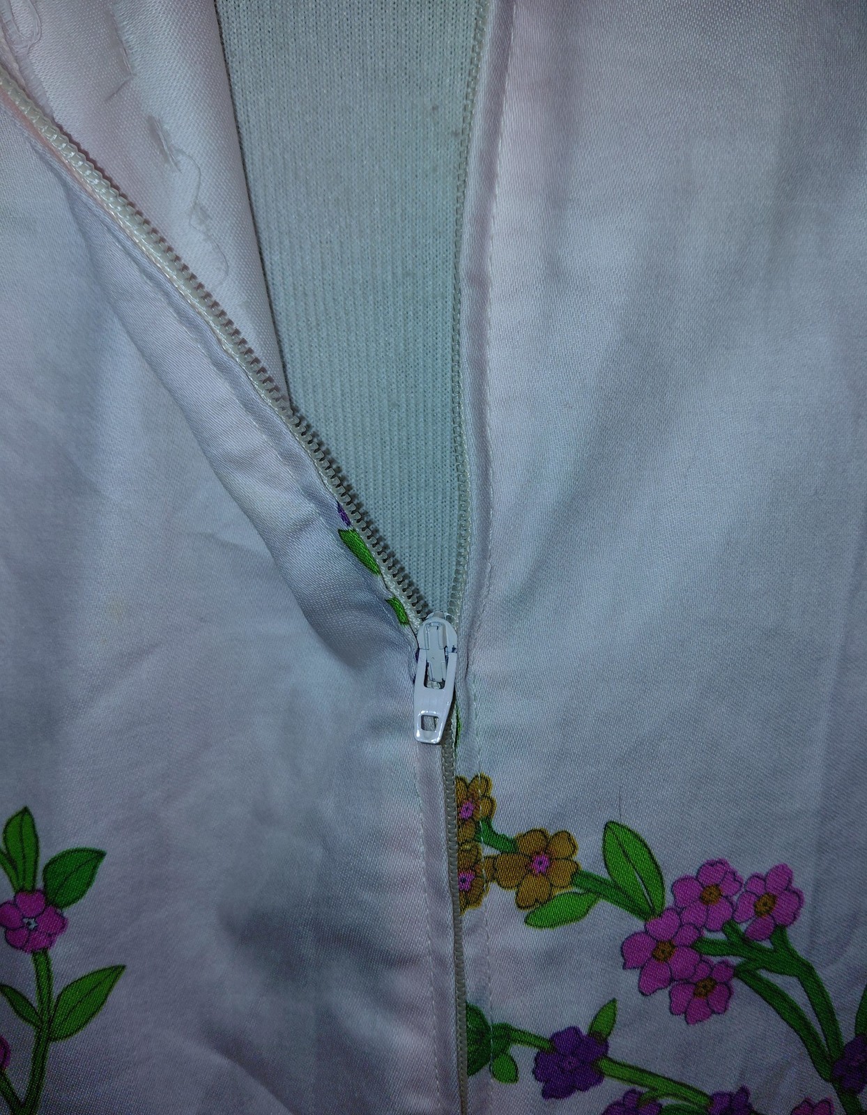 Vintage 60s Pink Floral Cotton Shift Dress Liberty Circle Sleeveless B40