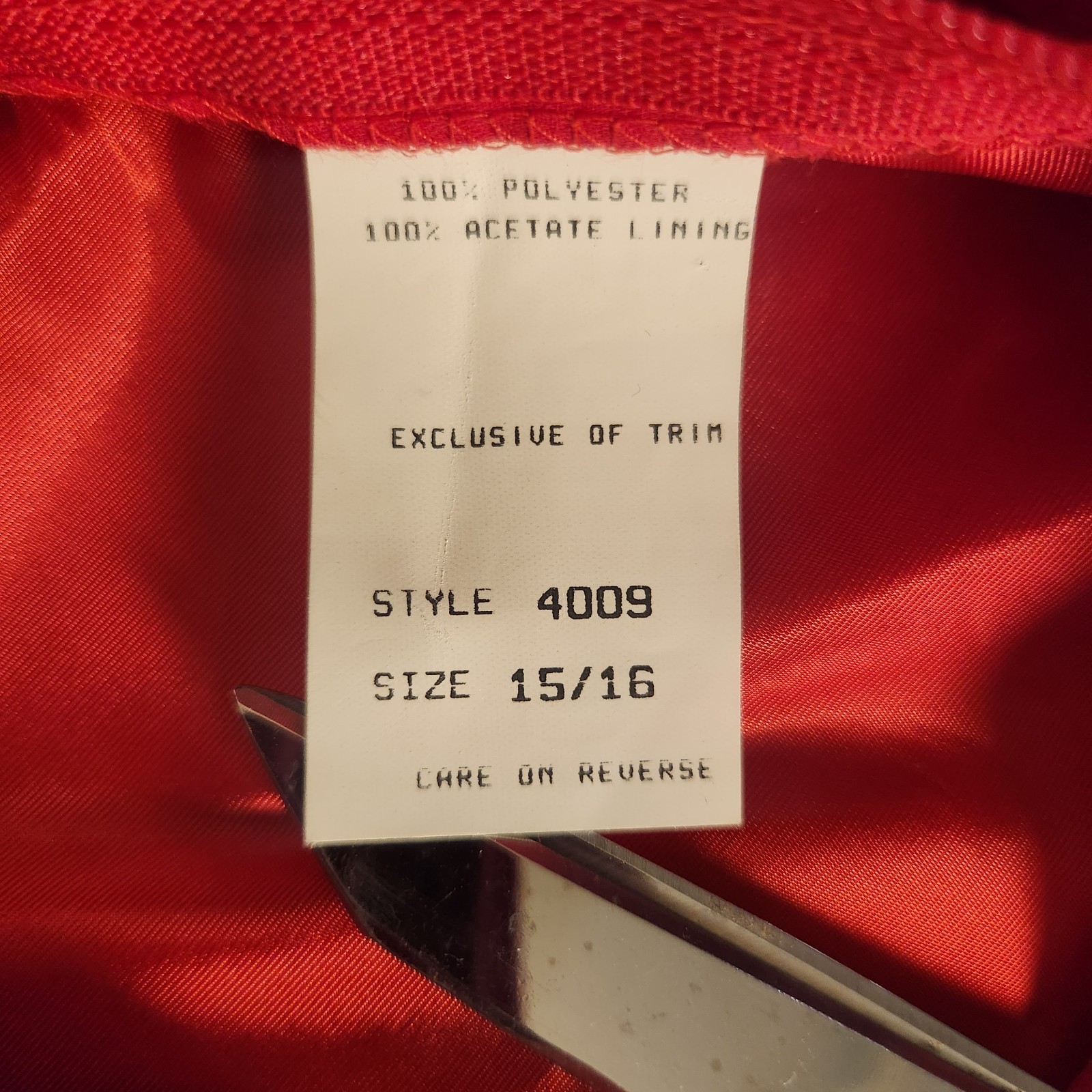 Vintage 80s Red Draped Front/Side Bow With Rhinestones Valentine Dress 15/16