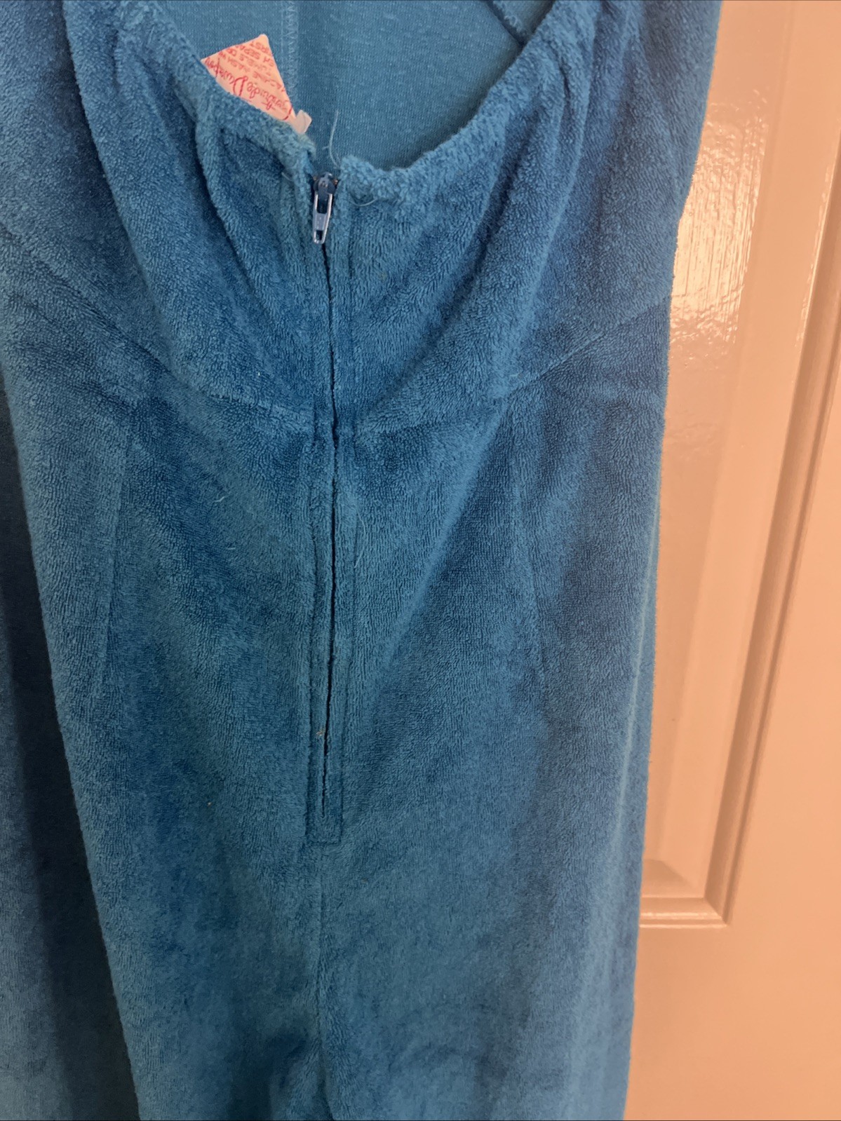 Gertrude Davenport Blue Terry Cloth Vintage Jumpsuit