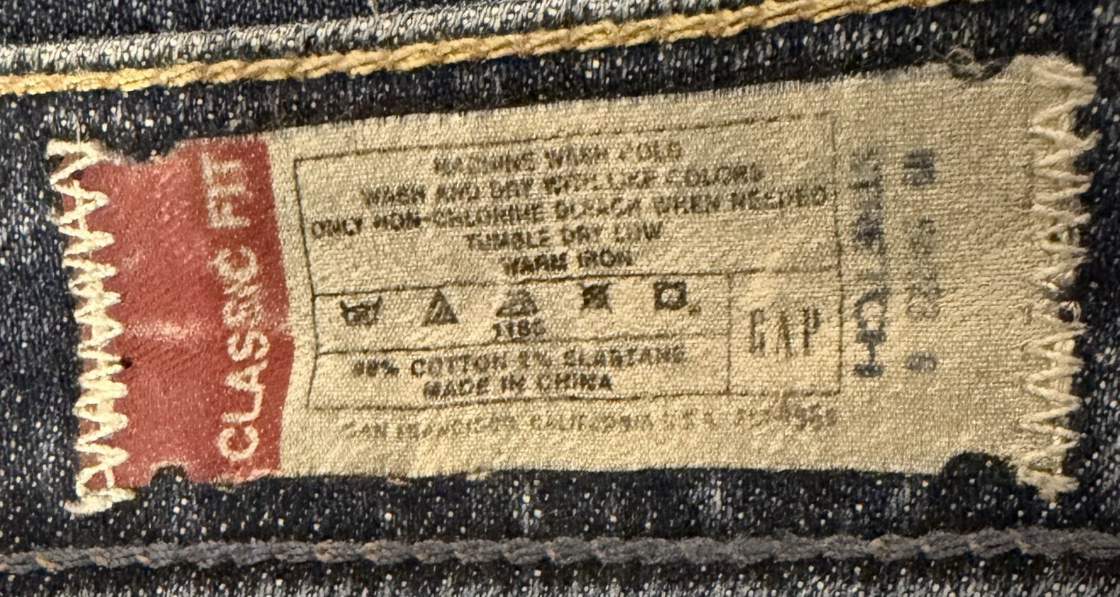 Vintage Womens Gap 1969 Classic Fit Stretch Jeans Size 12R