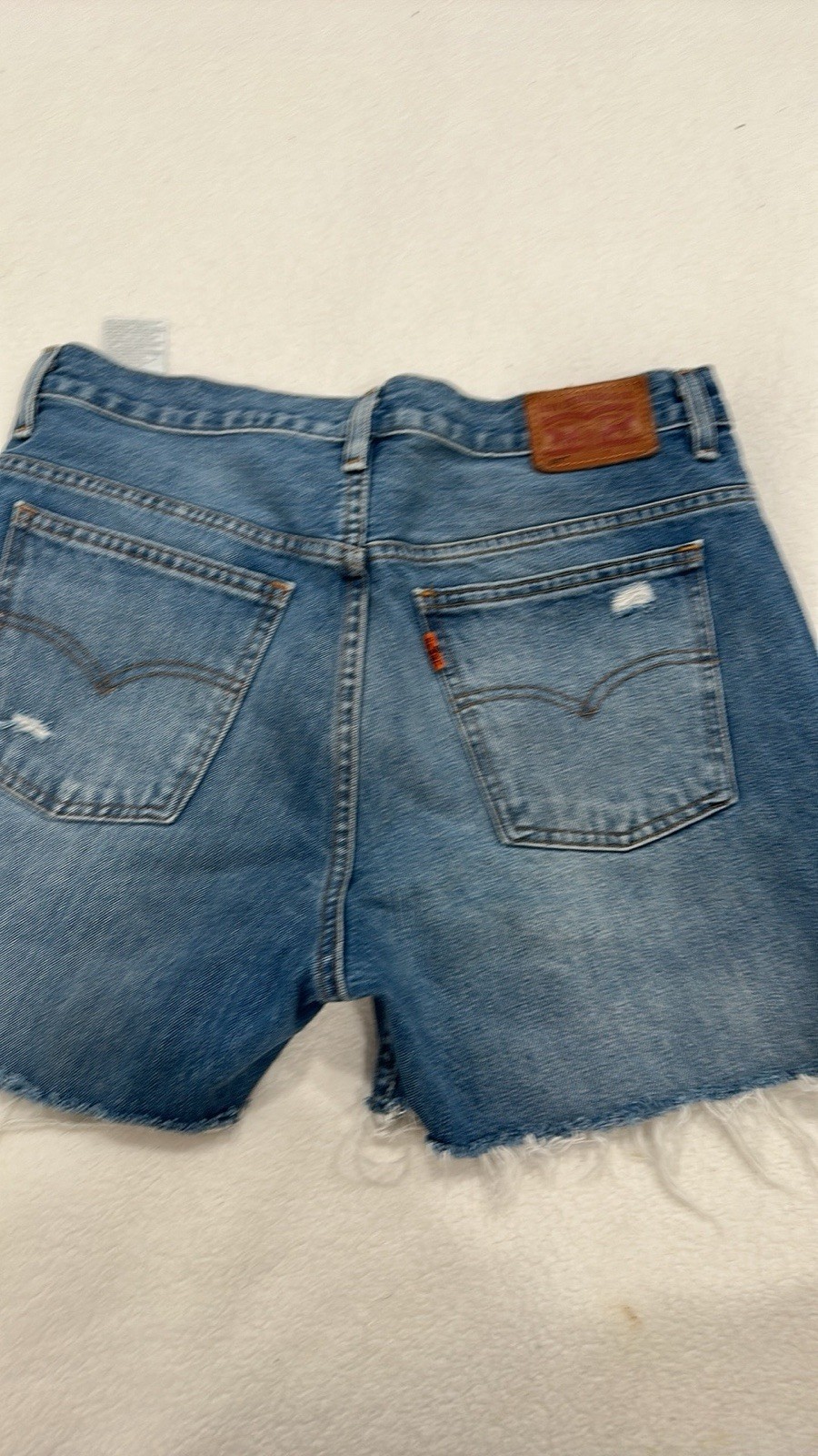 Vintage levis cut-offs denim jean shorts Orange Tag 517 2000s Y2k W 31