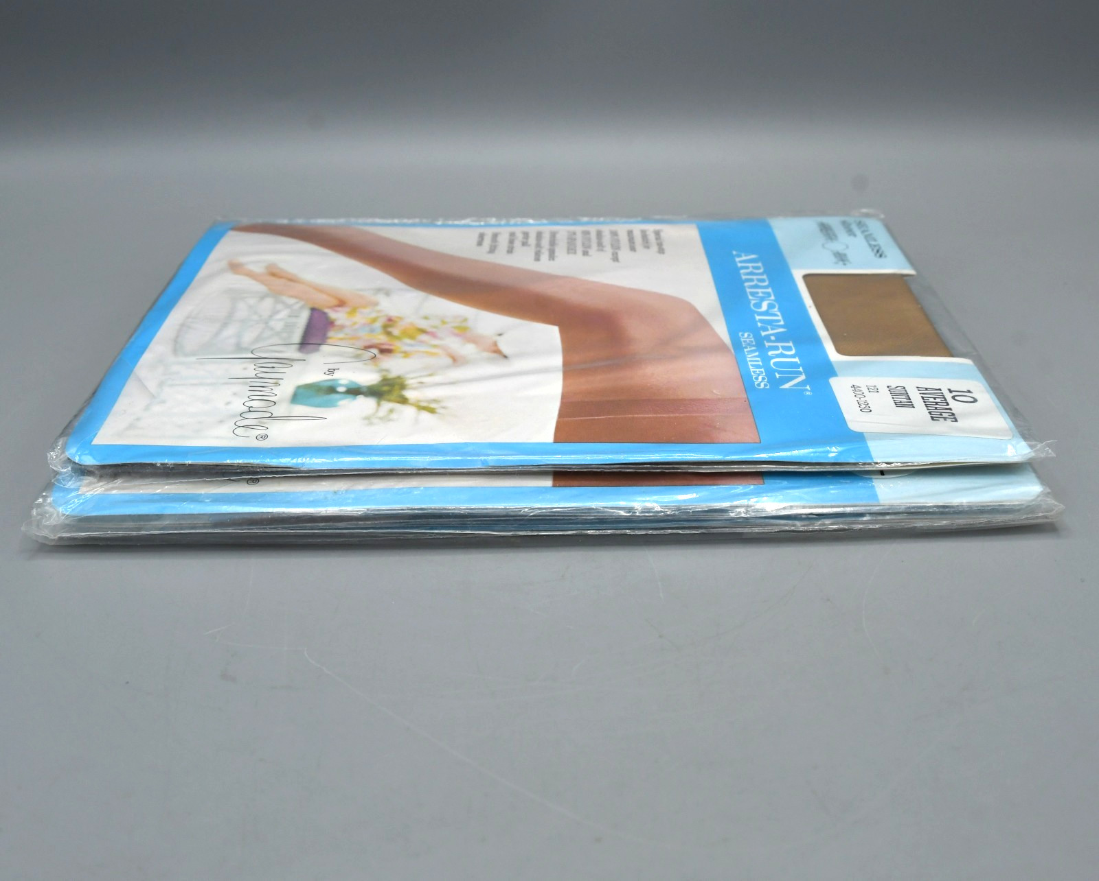 Vintage Gaymode Seamless Garter Stockings Lot of 4 Pairs Suntan 10 Average NEW