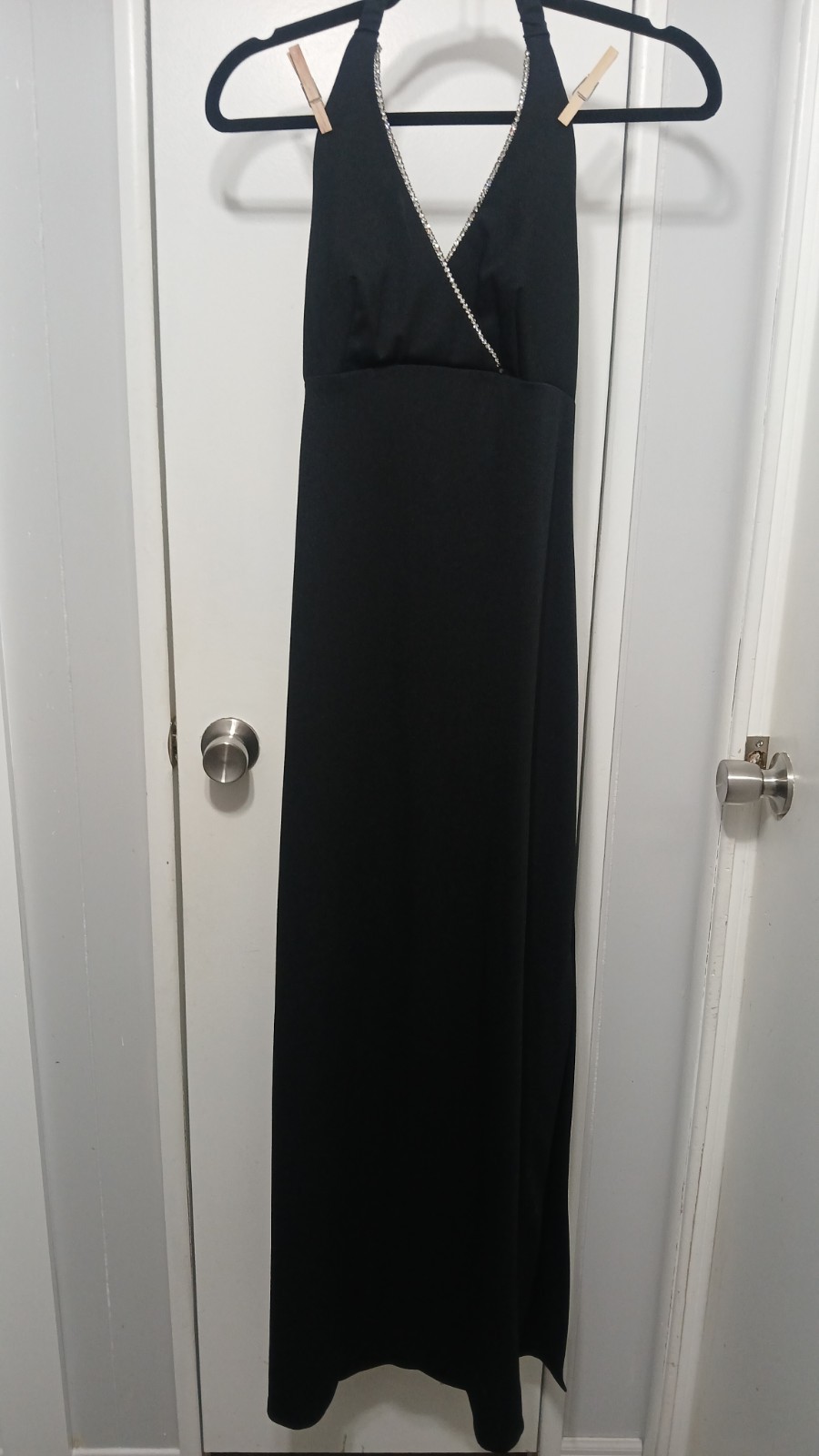 Vintage Dress And Shawl Goth Witch Jack Hartley Miami Black Silver Hollywood