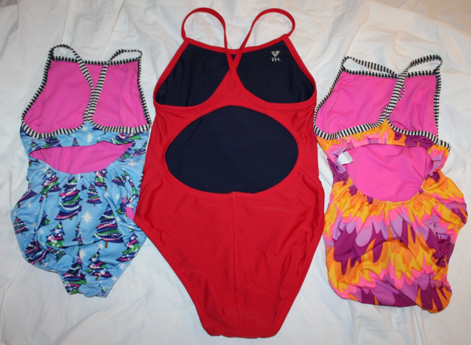 Vintage swimsuit bathing suit lot 80- 90s 1 piece maillot 10 items clearance