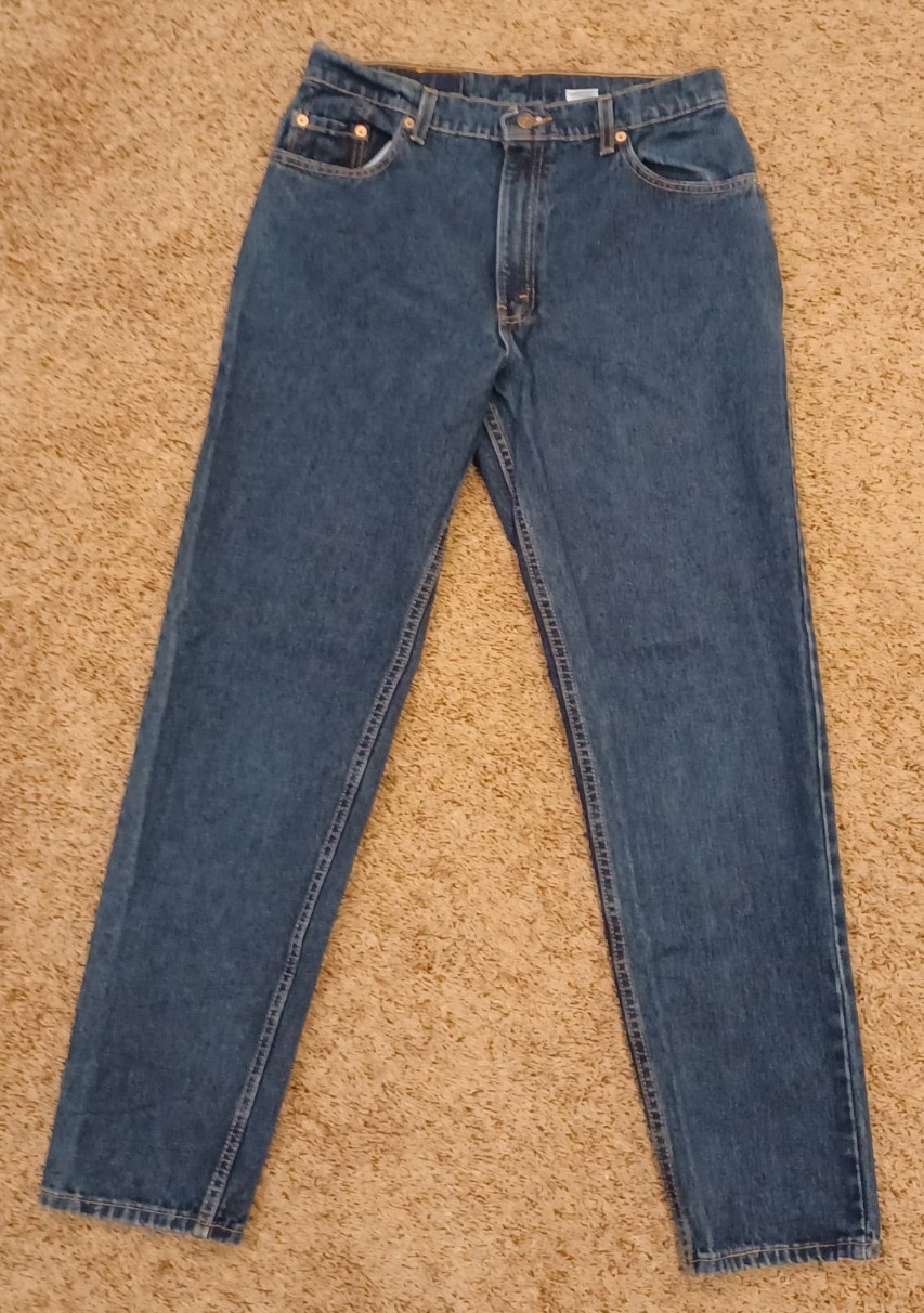 VTG Levi’s 550 Jeans Womens Size 13M Relaxed Fit Tapered Leg 31×30 USA 90s Mom