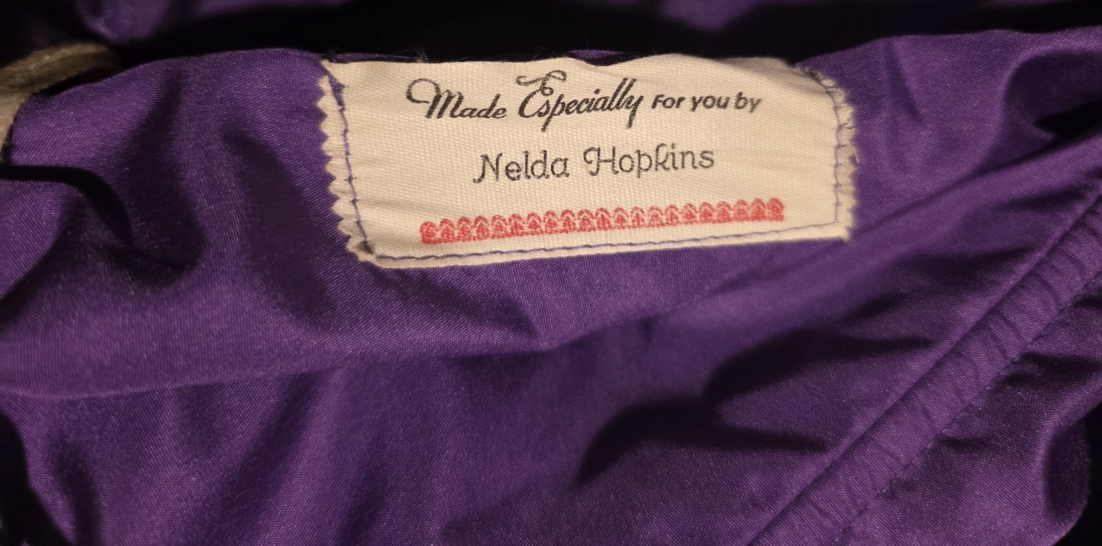 Vtg 80’s Purple Puffed Sleeve Prom Formal Party Dress Big Bow Custom 30″ Bust