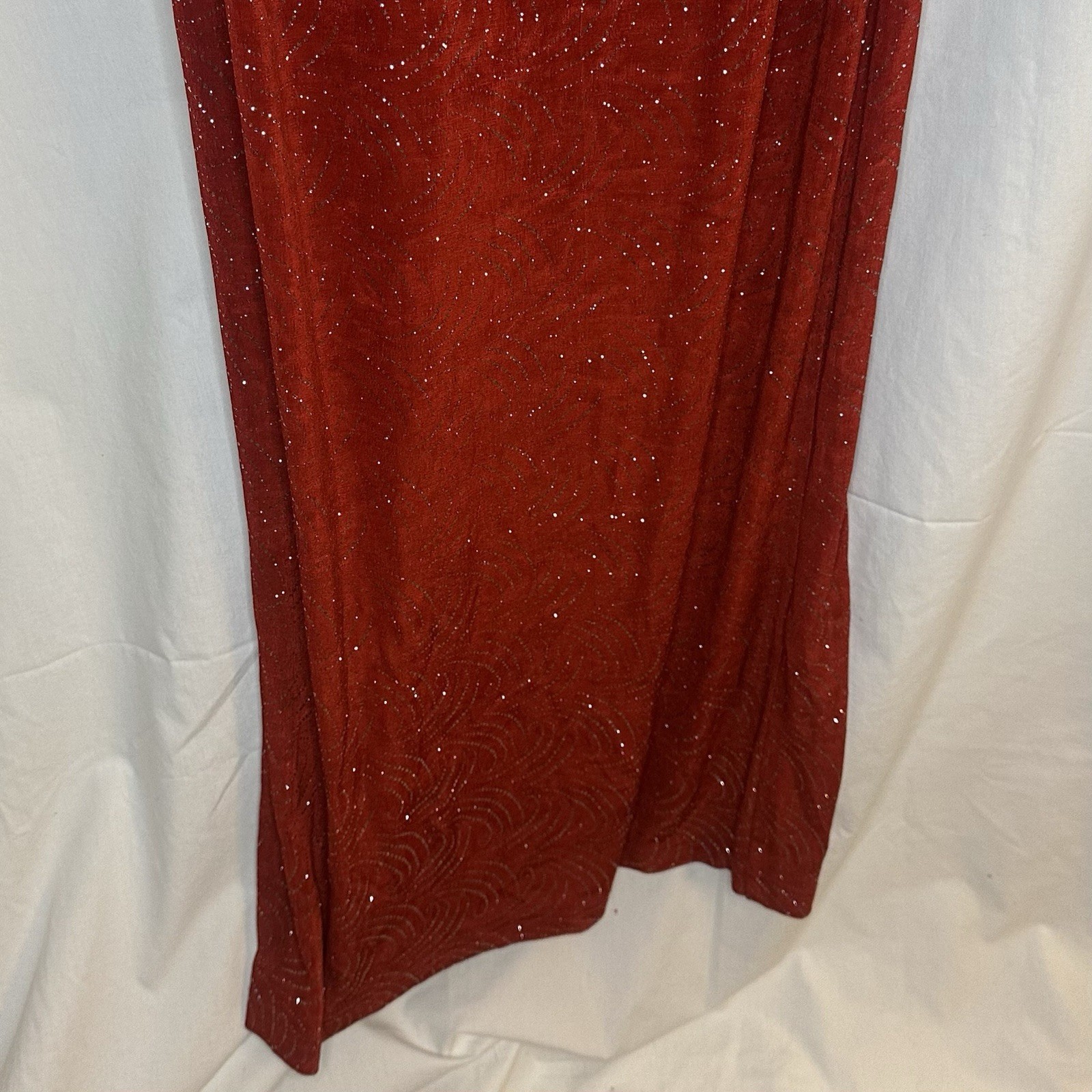 New NWT Vintage Medium Jay Jacobs All That Jazz Embellished Red Sparkly Dress