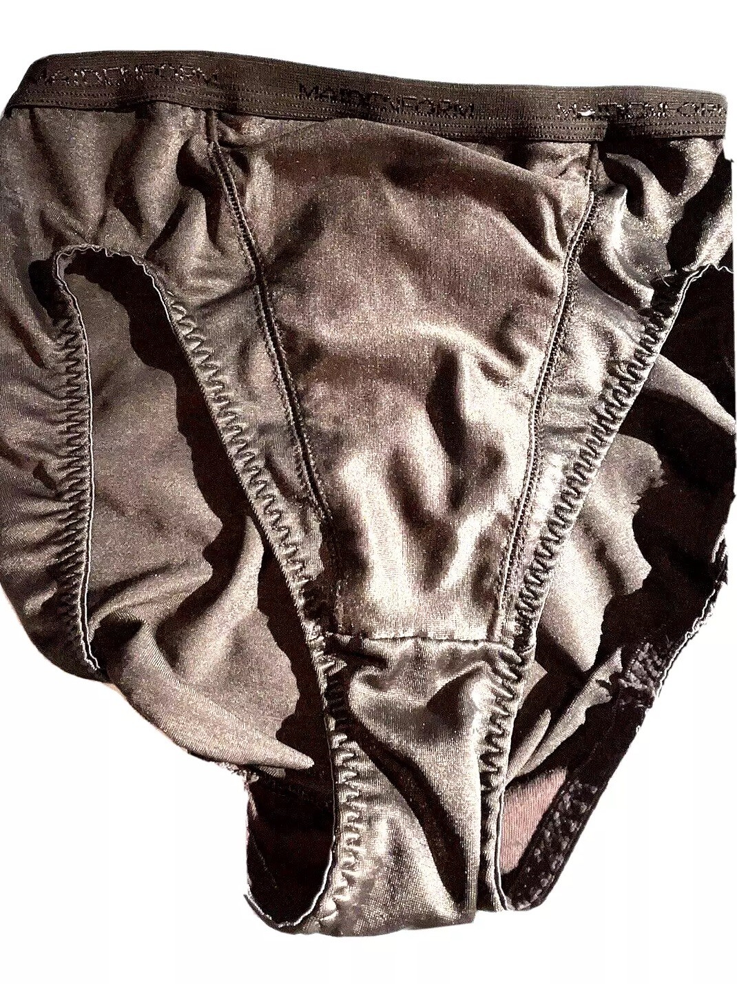Vtg MAIDENFORM Shaper Brief Panty Girdle All The Time Glossy Brown 6 M 24-32″
