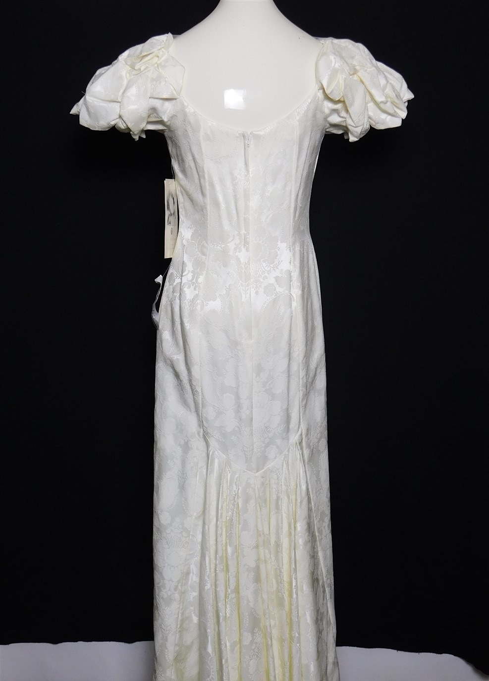 NWT 1980s Vintage JESSICA McClintock Ivory Beaded Baroque Wedding Dress Sz 10