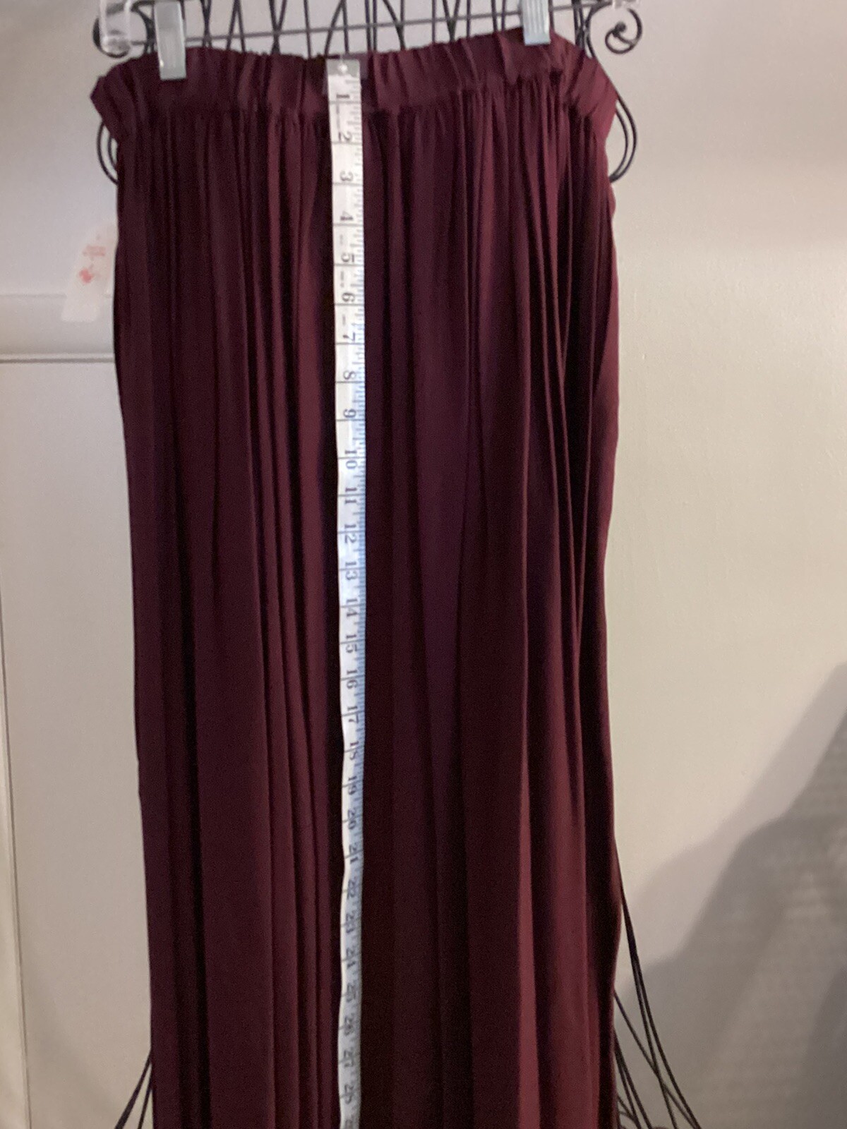 Vintage 2 Piece Women’s Suit Rena Rowan For Seville Sz 12 Burgundy Solid & Print