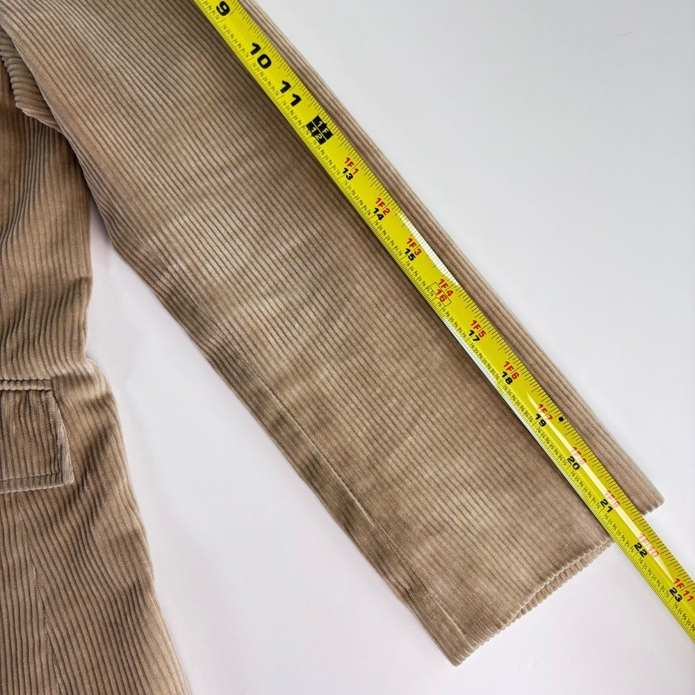 Vintage 70’s Sears Jr Bazaar Classic Tan Corduroy Blazer Lined Size Small