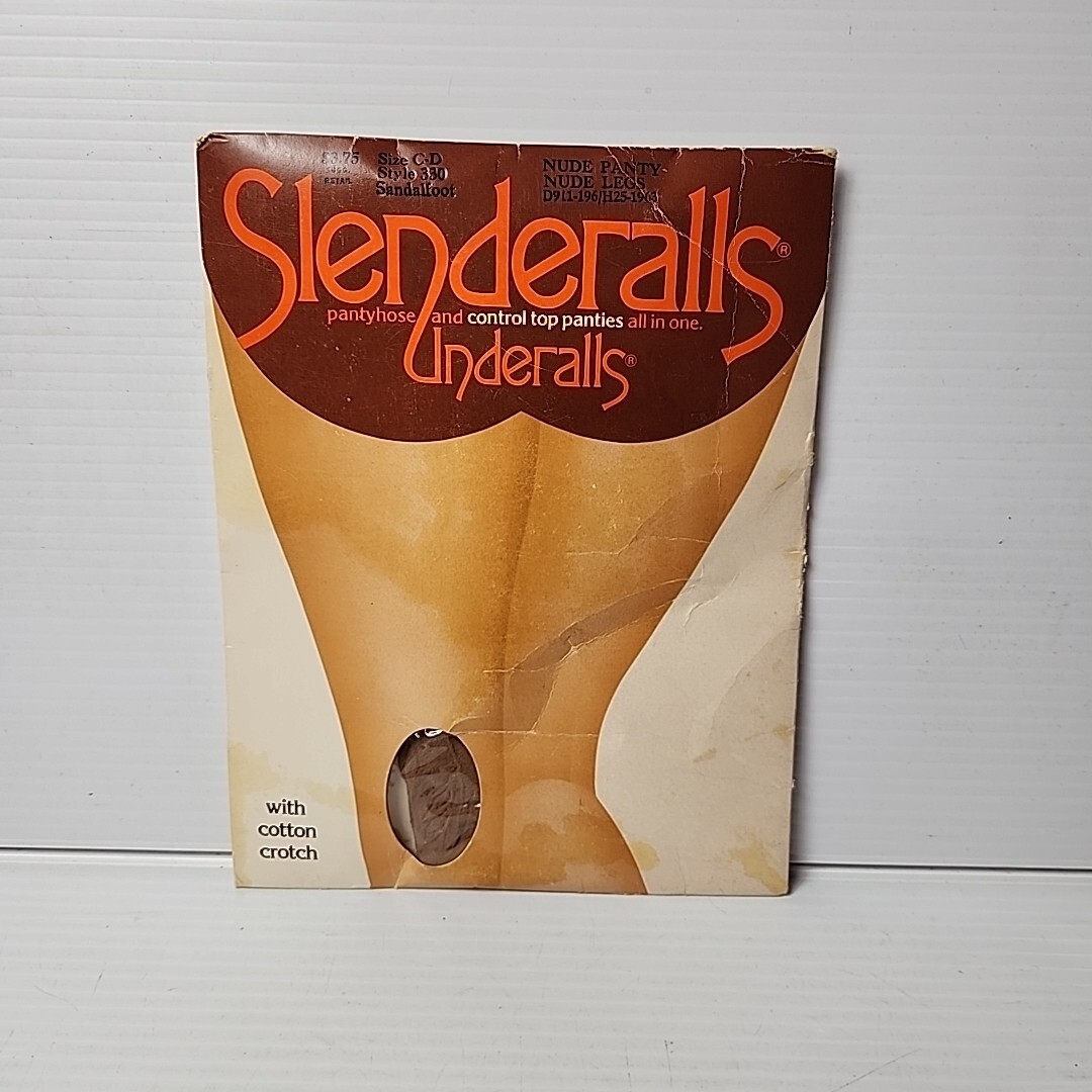 NOS Vintage 1986 Slenderalls by Underalls Pantyhose #330 CD Nude Panty & Legs