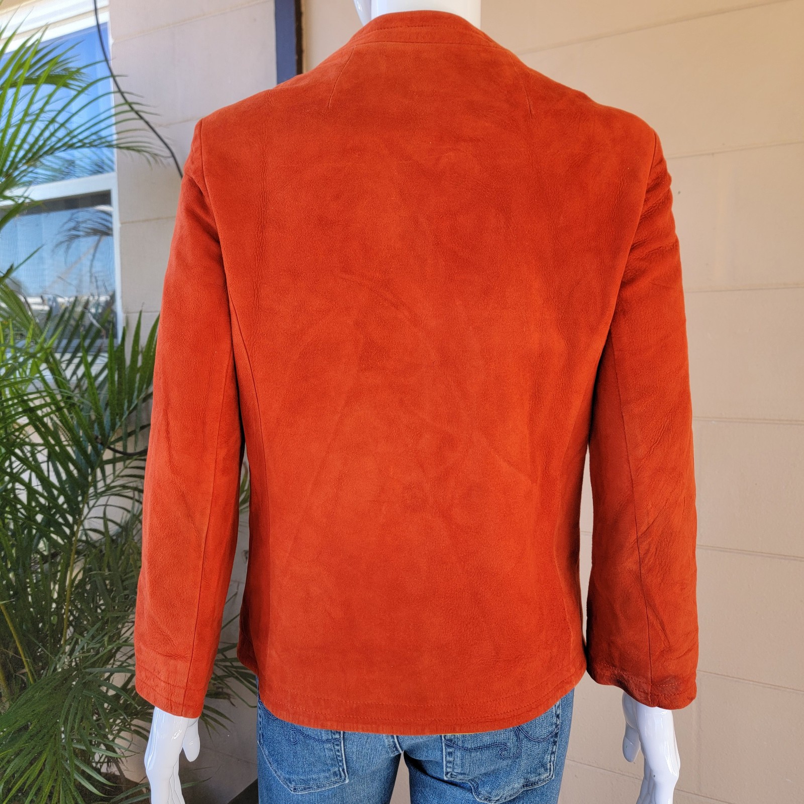 Vintage 70’s Paprika Orange Suede Jacket Women Size S