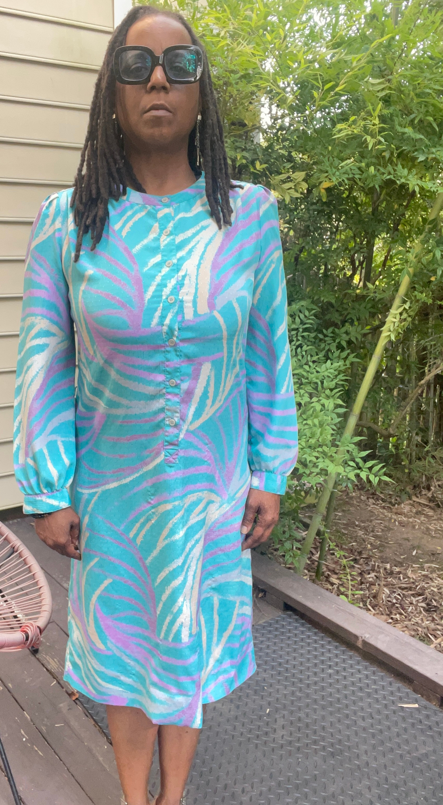 Vintage 1980’s Schrader Sport New York Shirt Dress – Size 12