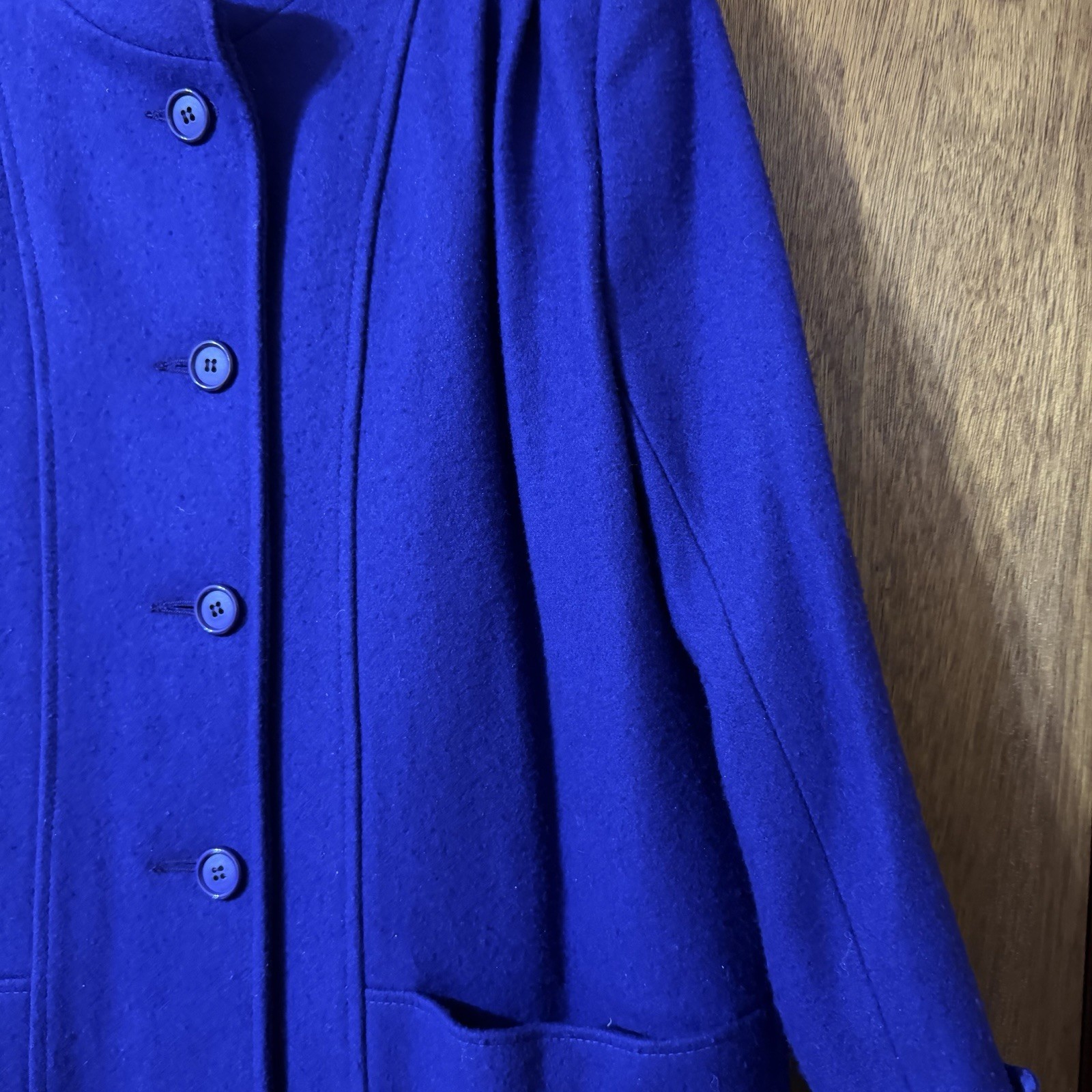 Vintage Candace Originals Purple Wool Coat USA Womens Size 8 Classic Jacket