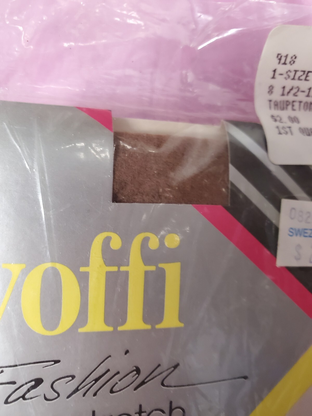 Vintage Yoffi Thigh Highs Nylon Stockings Taupetone 8 1/2-11 Silky Hosiery