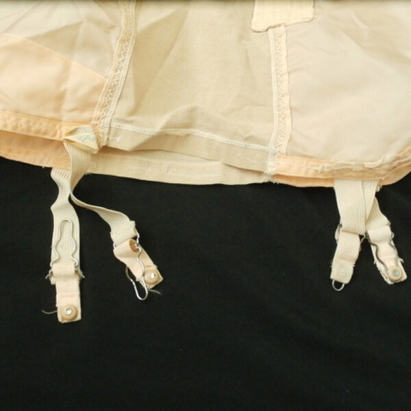 Vintage 1940s GOSSAR-DEB Open Bottom GIRDLE Zipper & Garters Style 702 Size 26