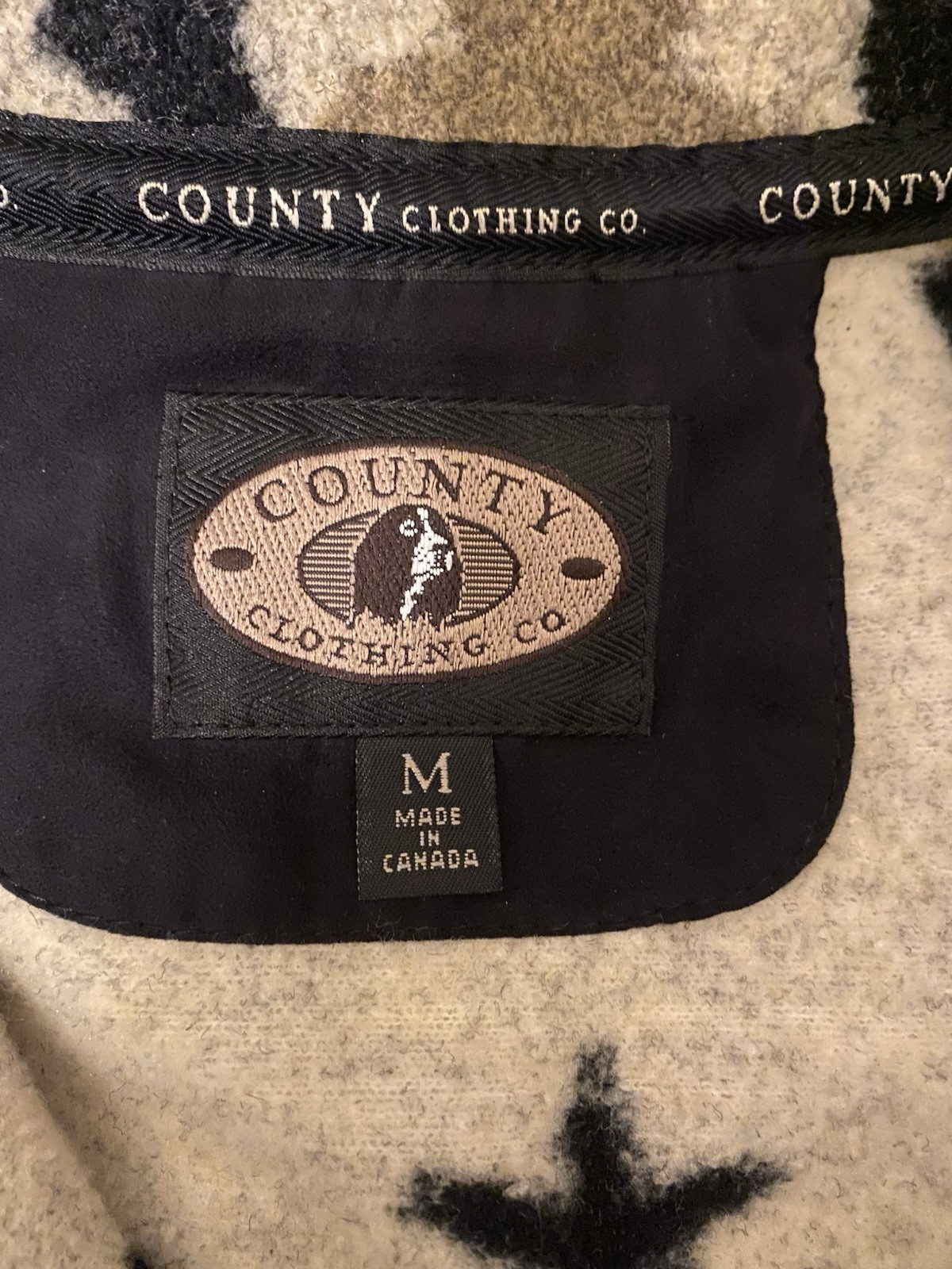 Vtg County Clothing Co Women’s Jacket Medium Western Theme Made In Canada