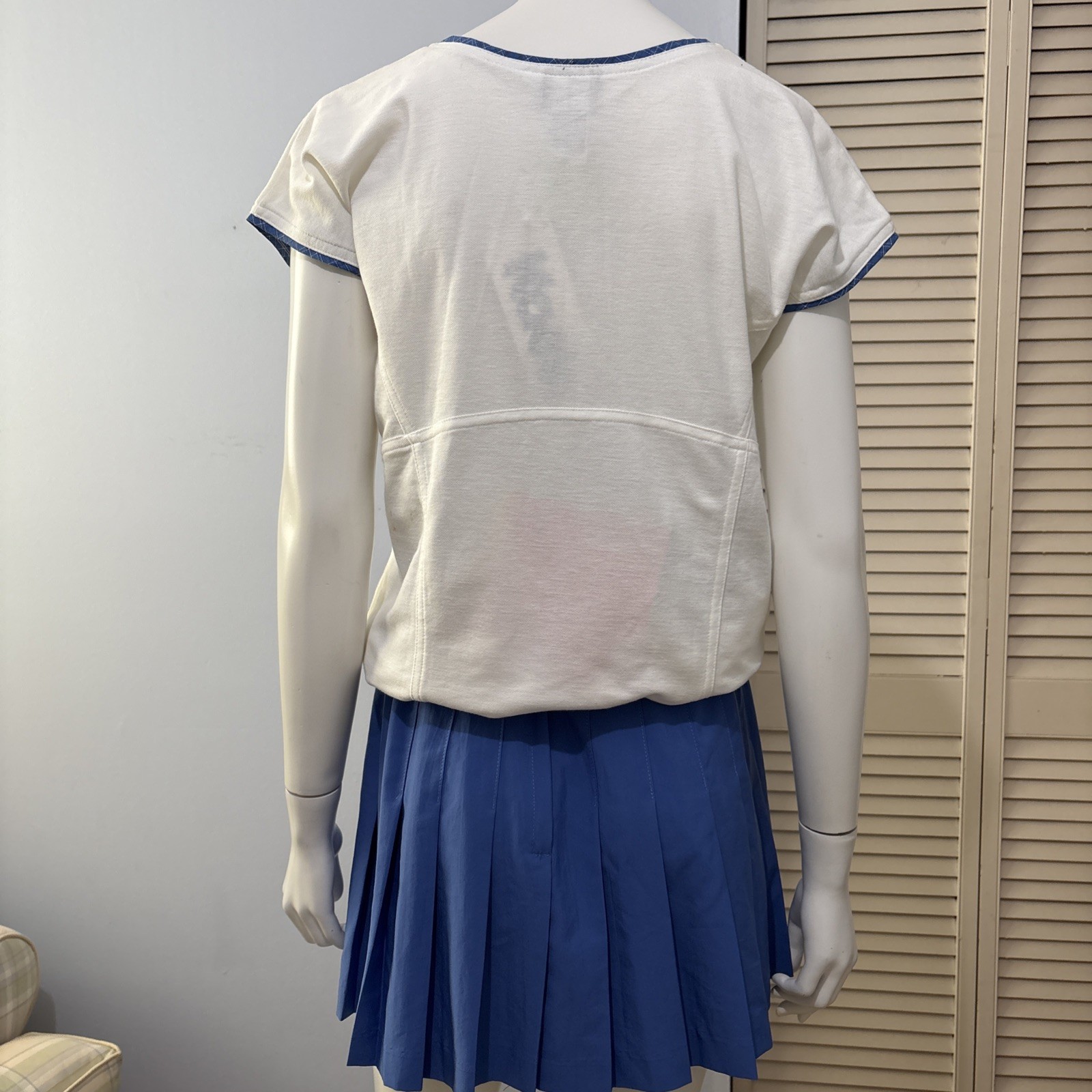 RARE Vtg 90s Kaelin 2 pc Pleated Tennis/golf Skirt & Shirt Set Sz S