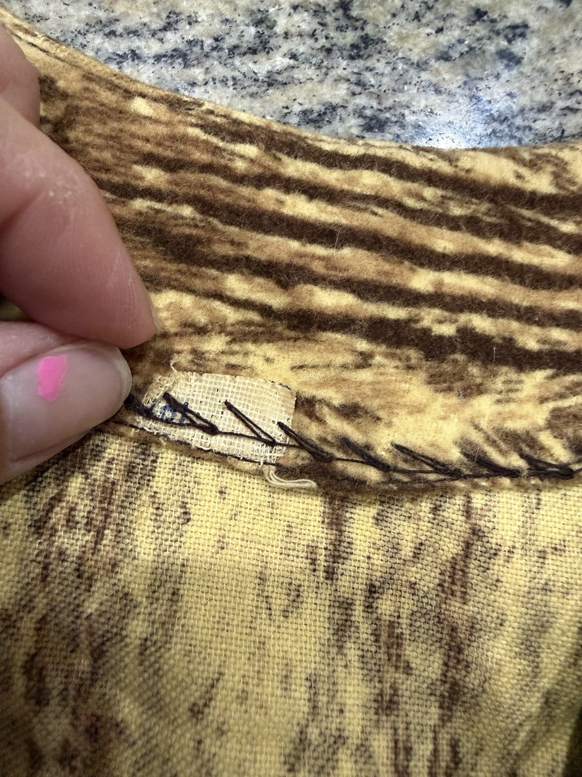 Vintage 1940s Leopard Animal Print Rayon Two Tone Dress