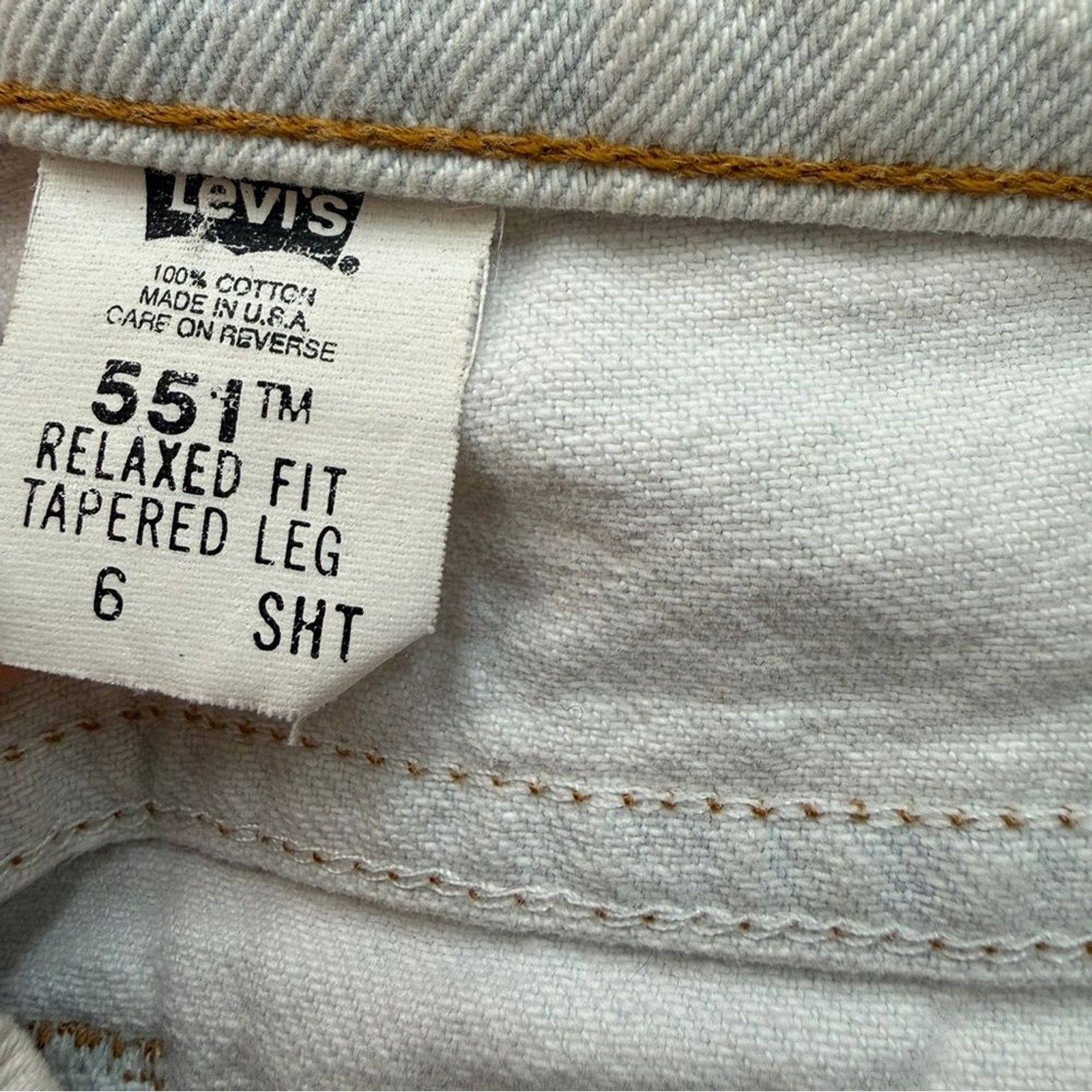 VINTAGE MORGAN FACTORY LEVI’S 551 upcycled custom JEANS 6
