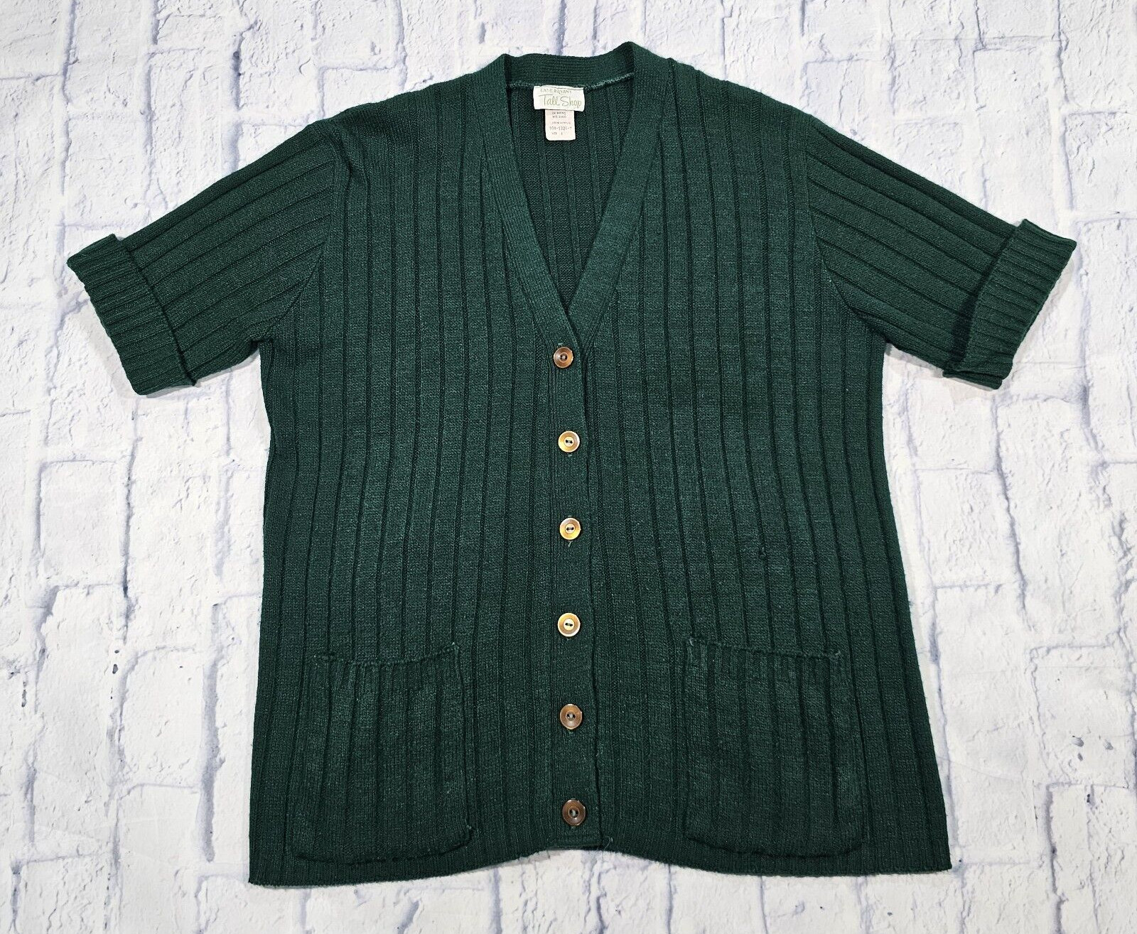Lane Bryant Tall Shop WOMENS SIZE 1 Shirt Top Blouse Cardigan Retro VINTAGE